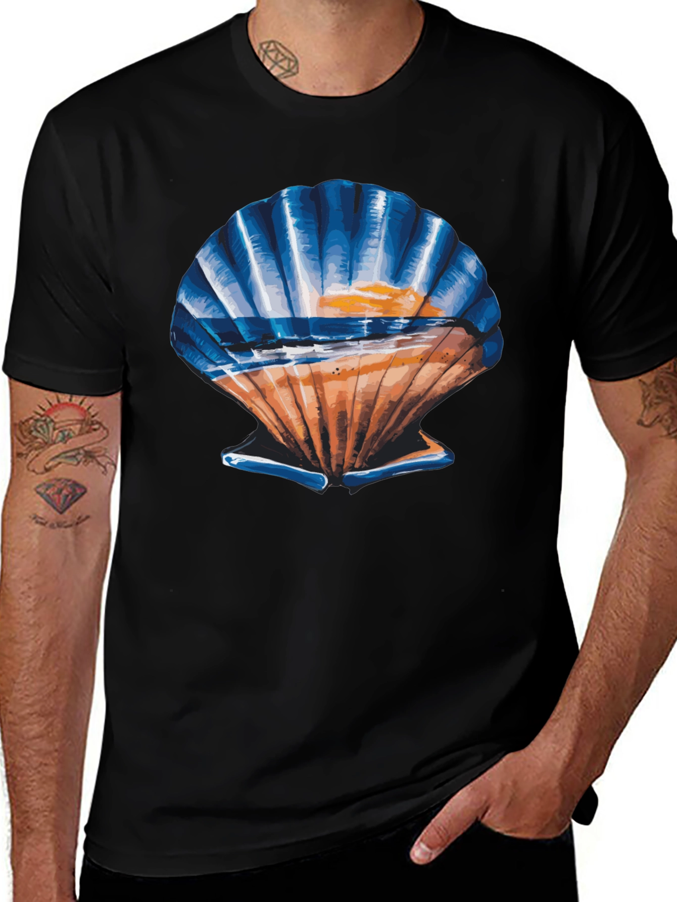 Seashell Sunset Graphic Tee