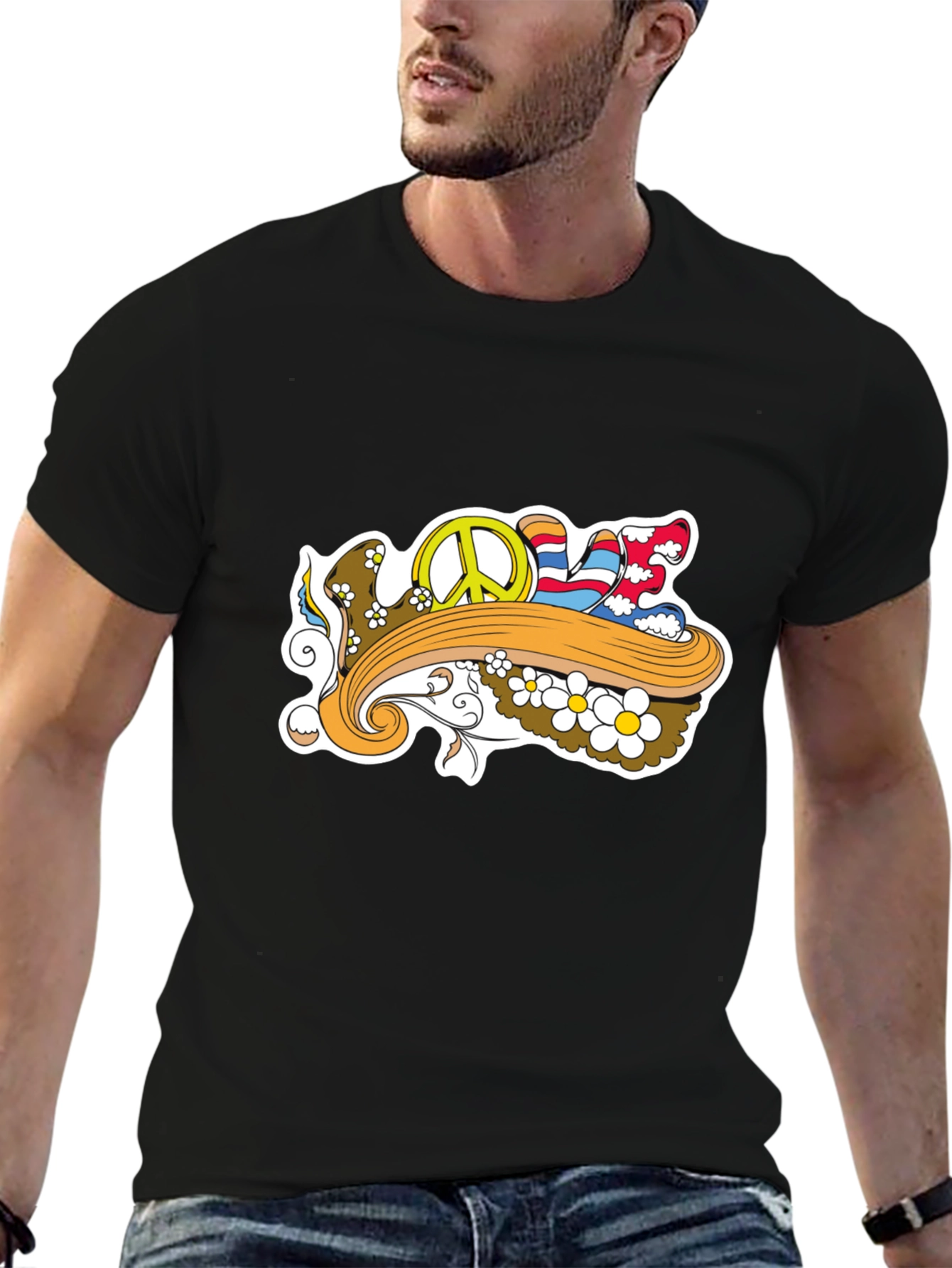 Retro Love T-Shirt - Peace and Style