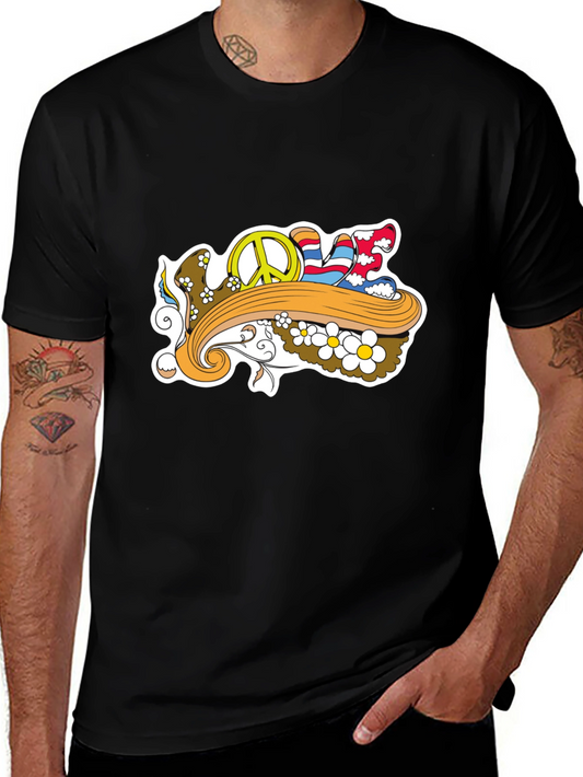 Retro Love T-Shirt - Peace and Style