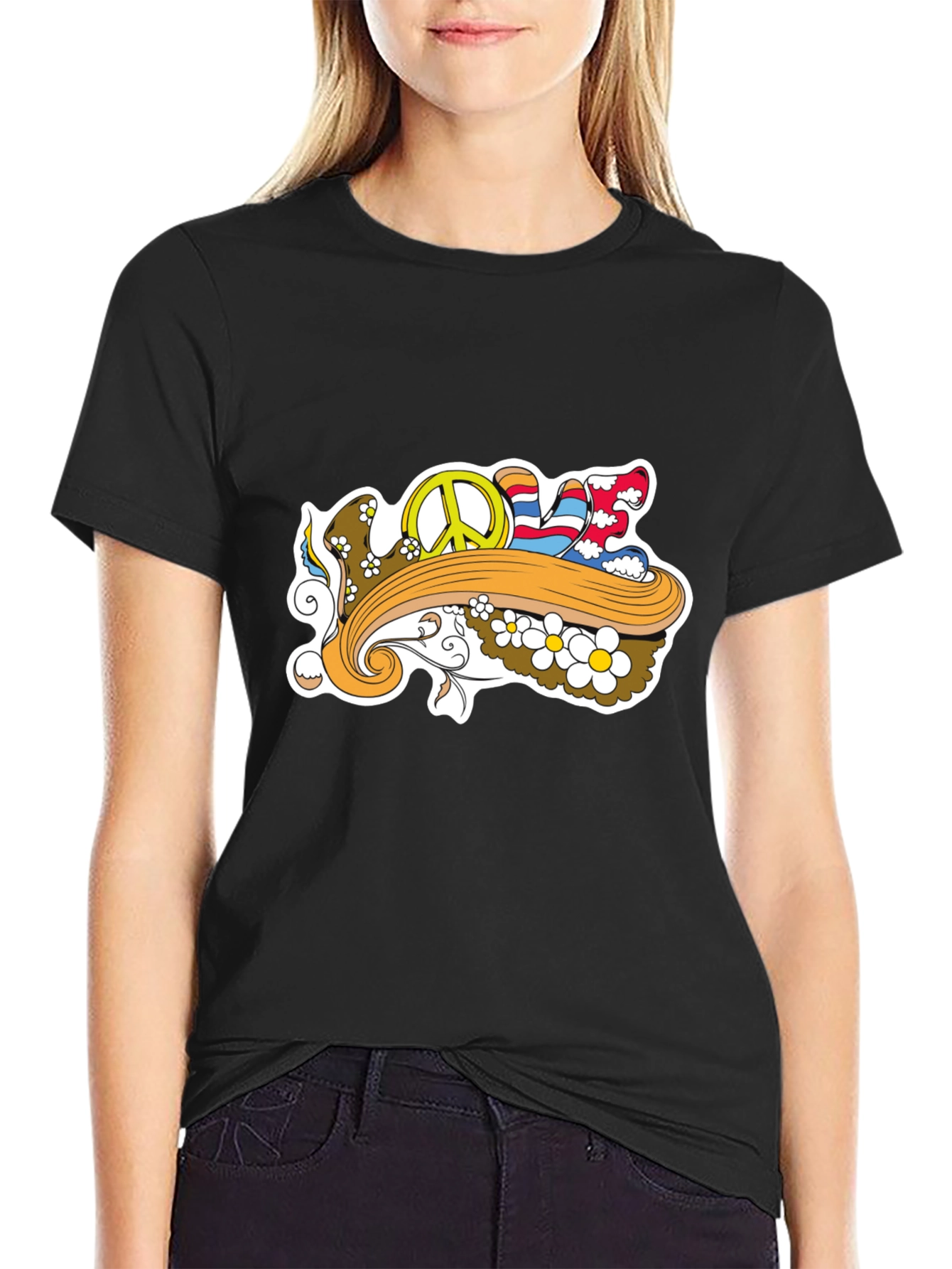 Retro Love T-Shirt - Peace and Style