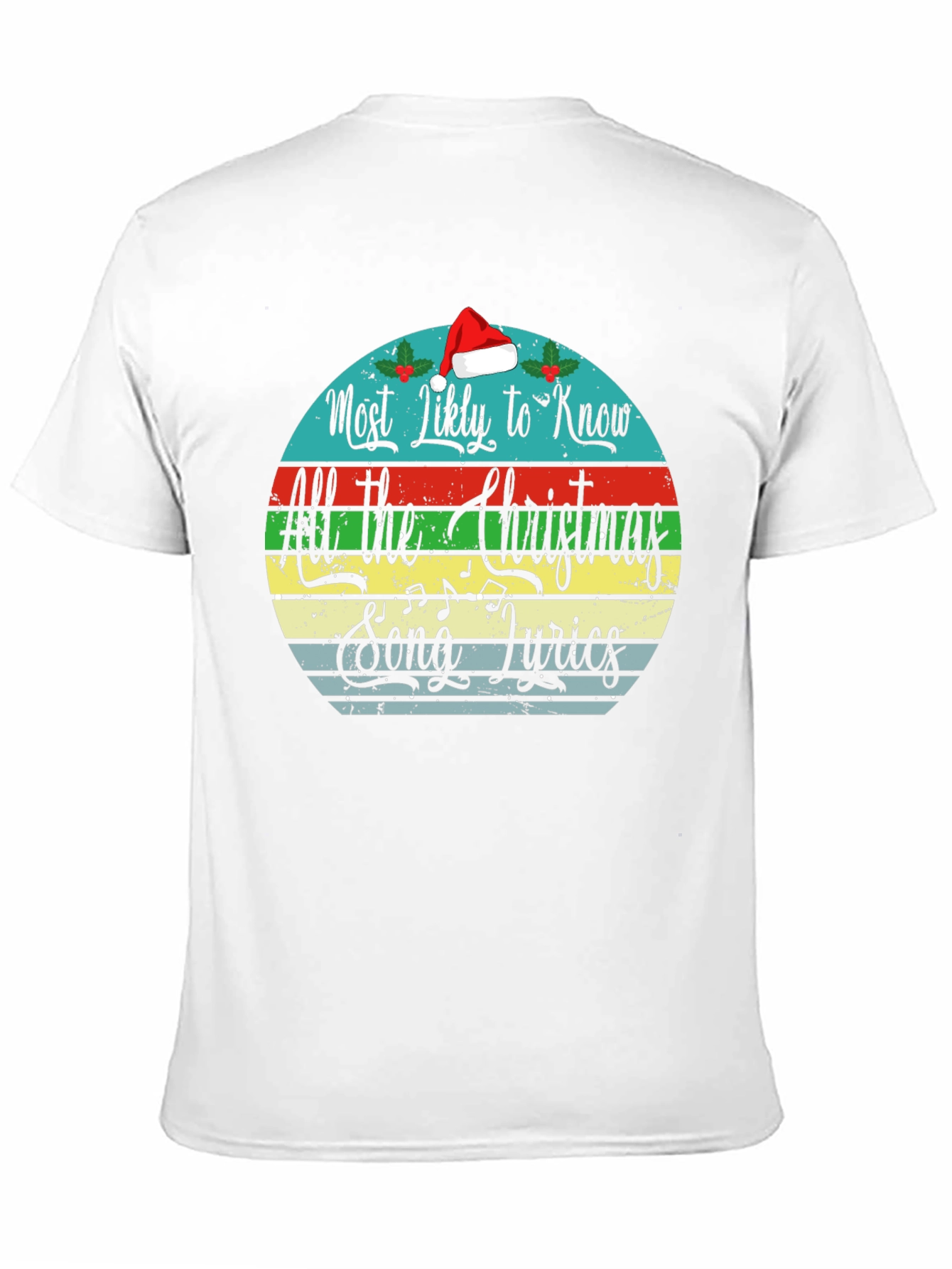 Christmas Song Lyrics Graphic Tee