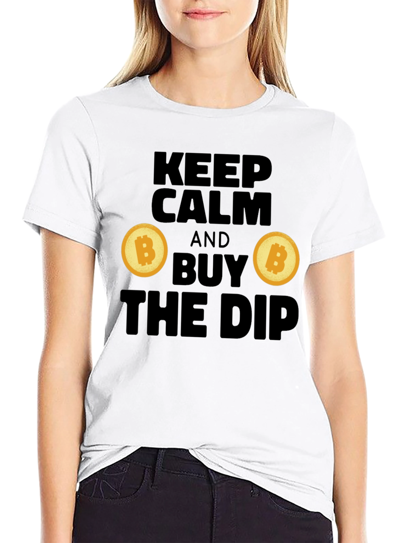 Keep Calm and Buy the Dip Crypto T-Shirt