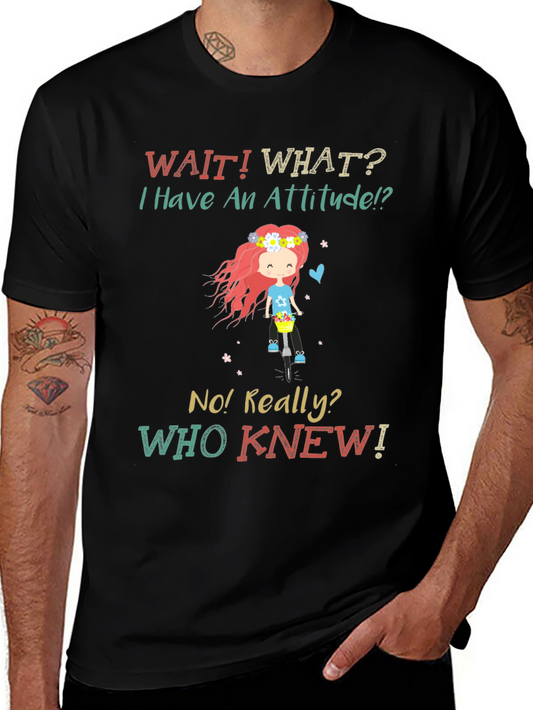 Attitude Novelty Graphic T-Shirt