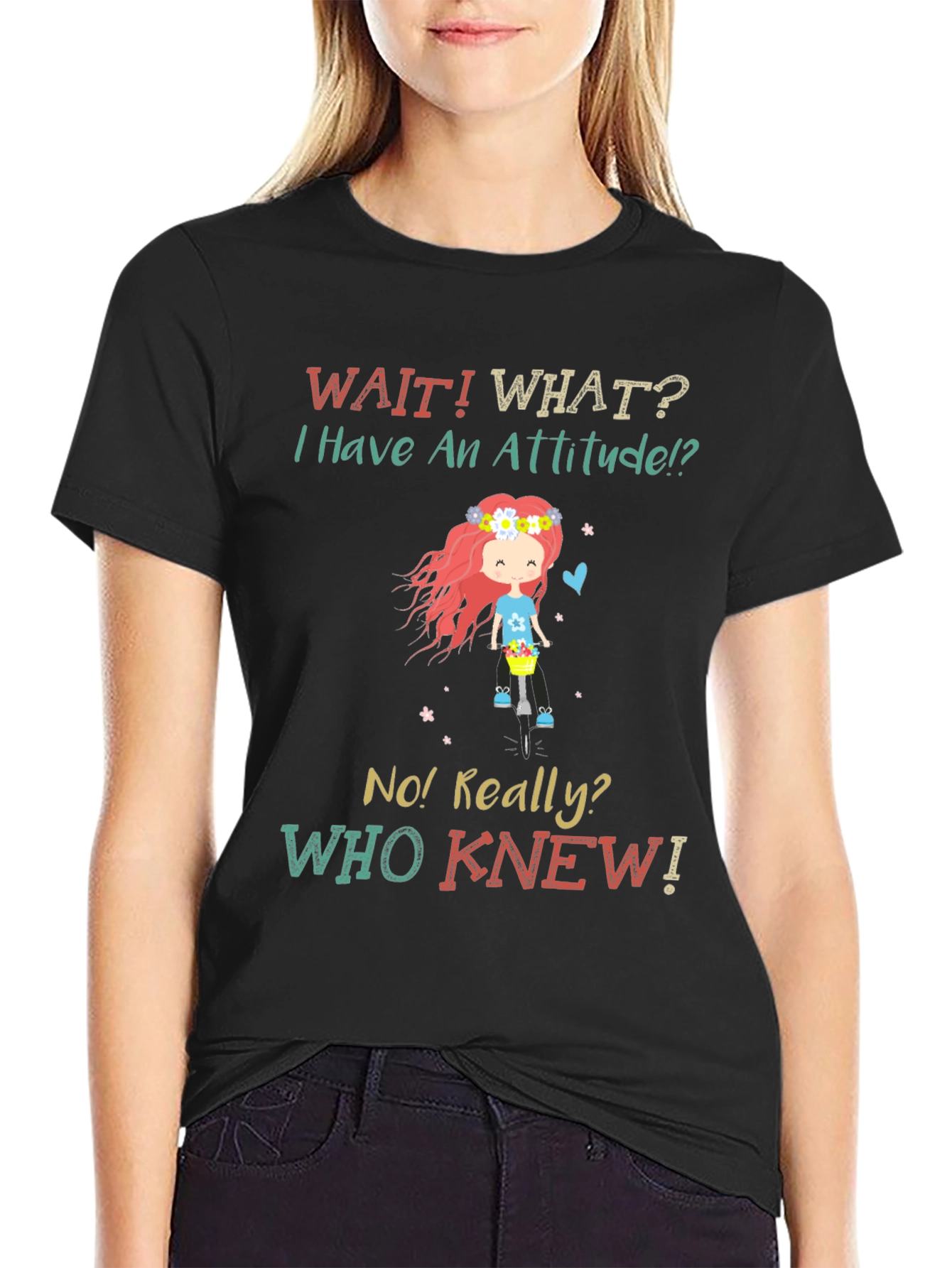 Attitude Novelty Graphic T-Shirt