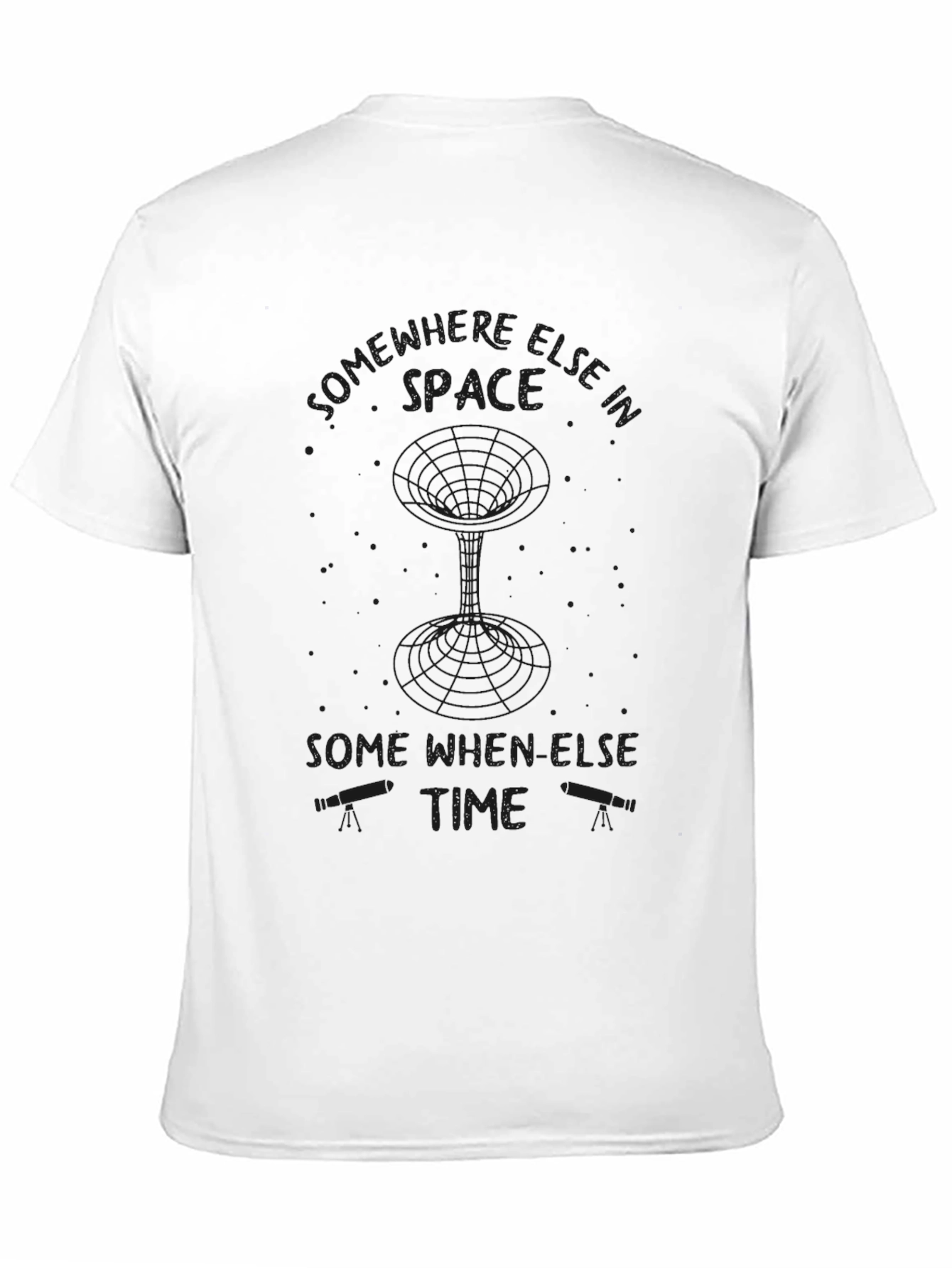 Mens Black Somewhere Else Graphic T-Shirt