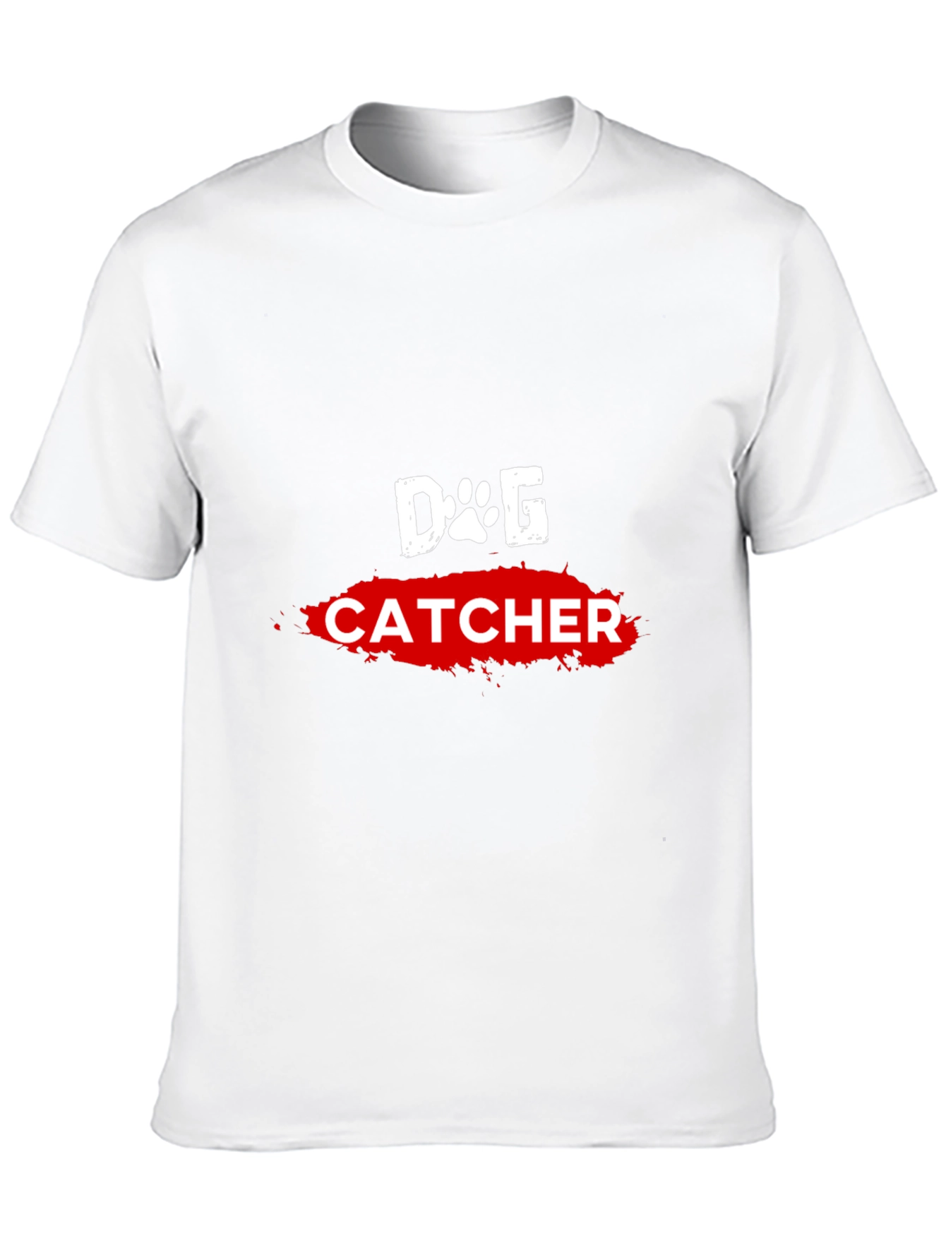 Dog Catcher Graphic Tee - Black Cotton T-Shirt