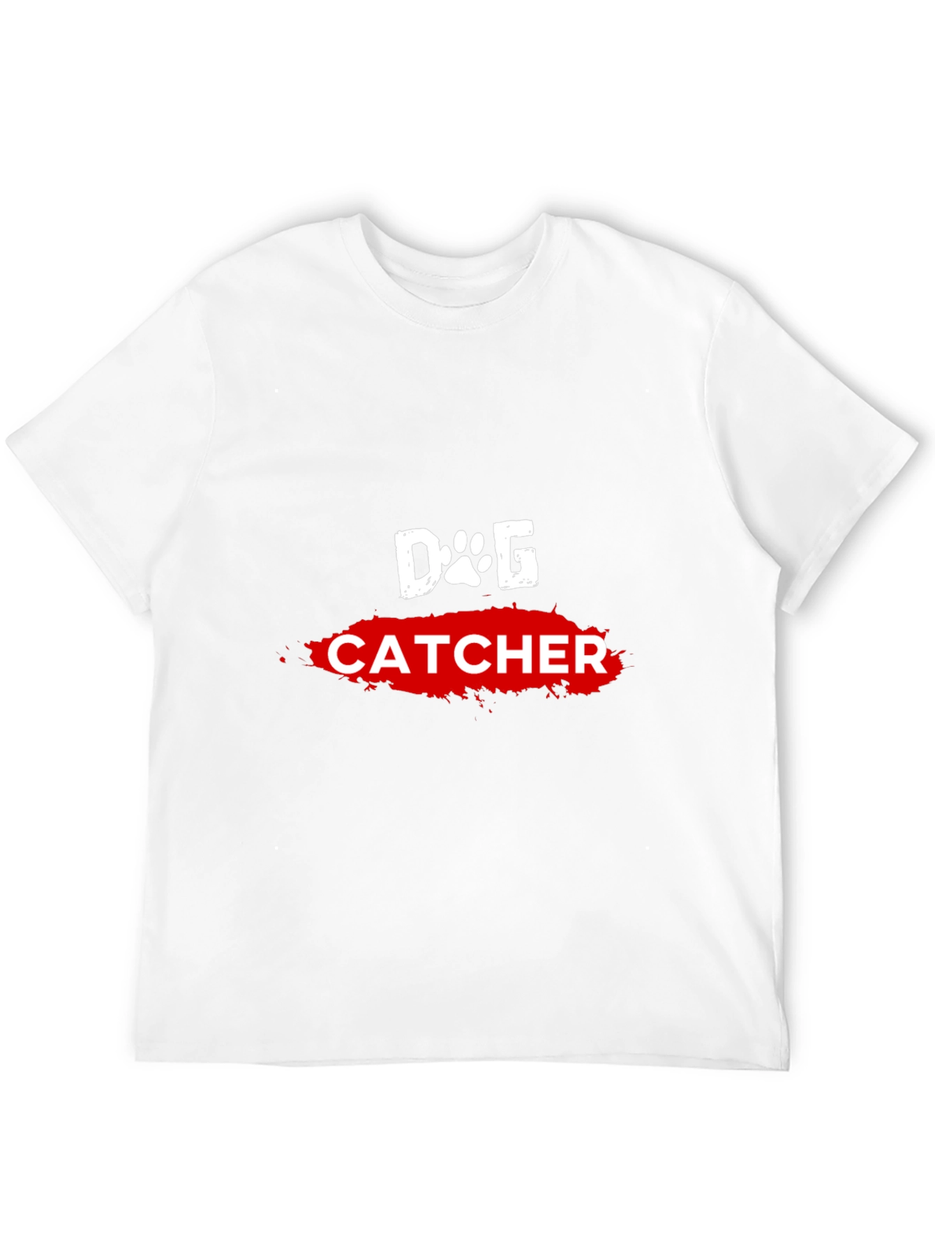 Dog Catcher Graphic Tee - Black Cotton T-Shirt