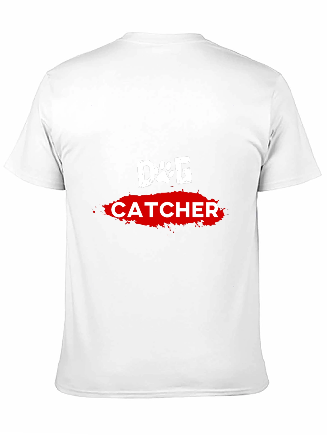 Dog Catcher Graphic Tee - Black Cotton T-Shirt