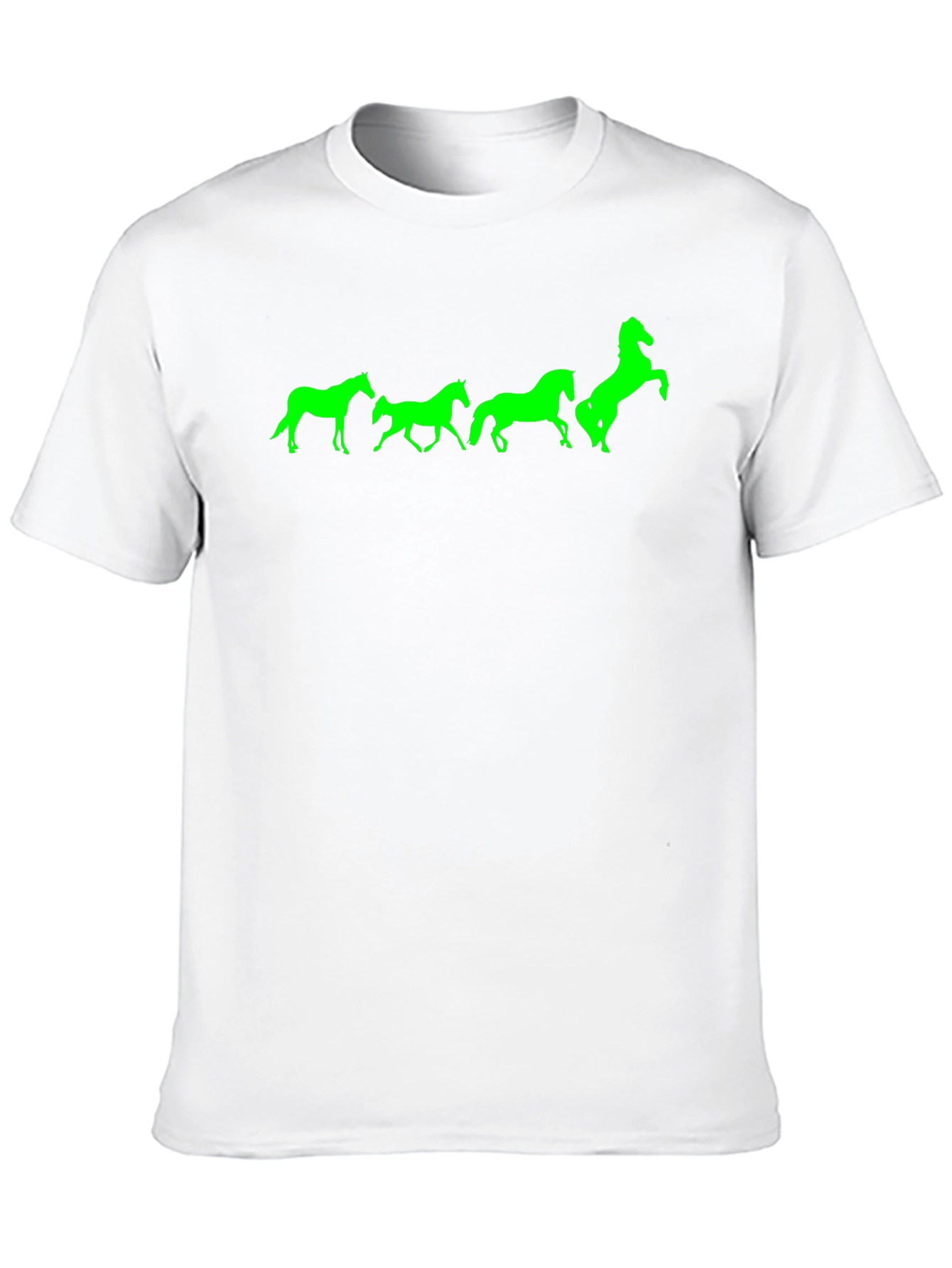 Horse Silhouette T-Shirt - Black Cotton Tee