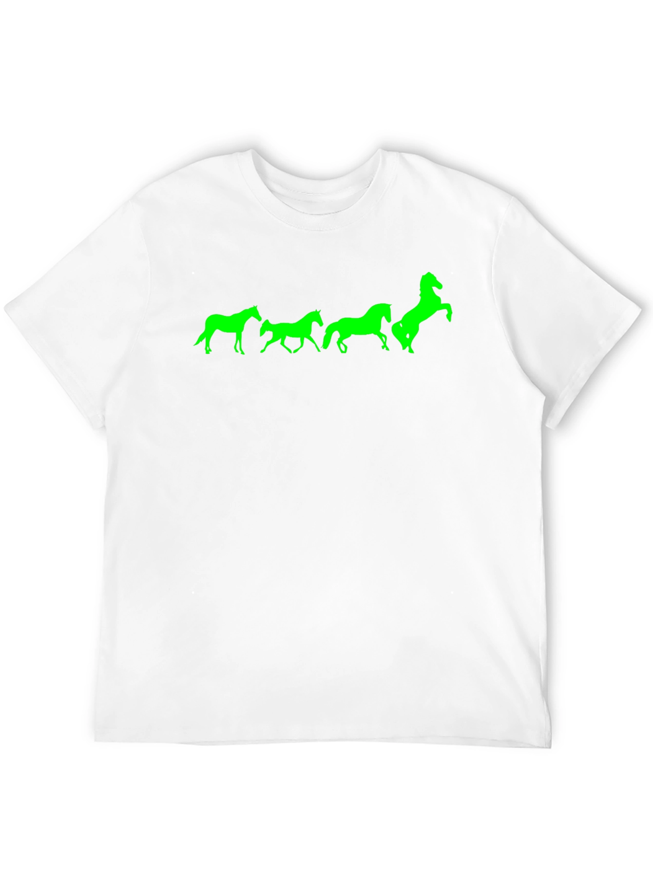 Horse Silhouette T-Shirt - Black Cotton Tee