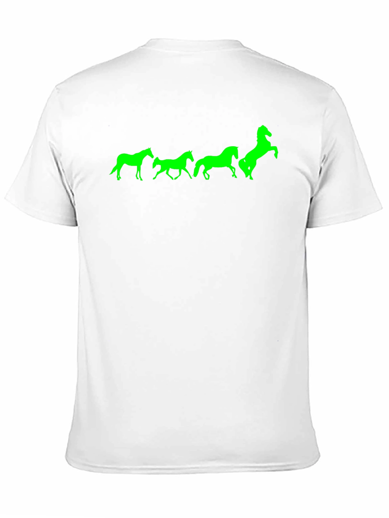 Horse Silhouette T-Shirt - Black Cotton Tee