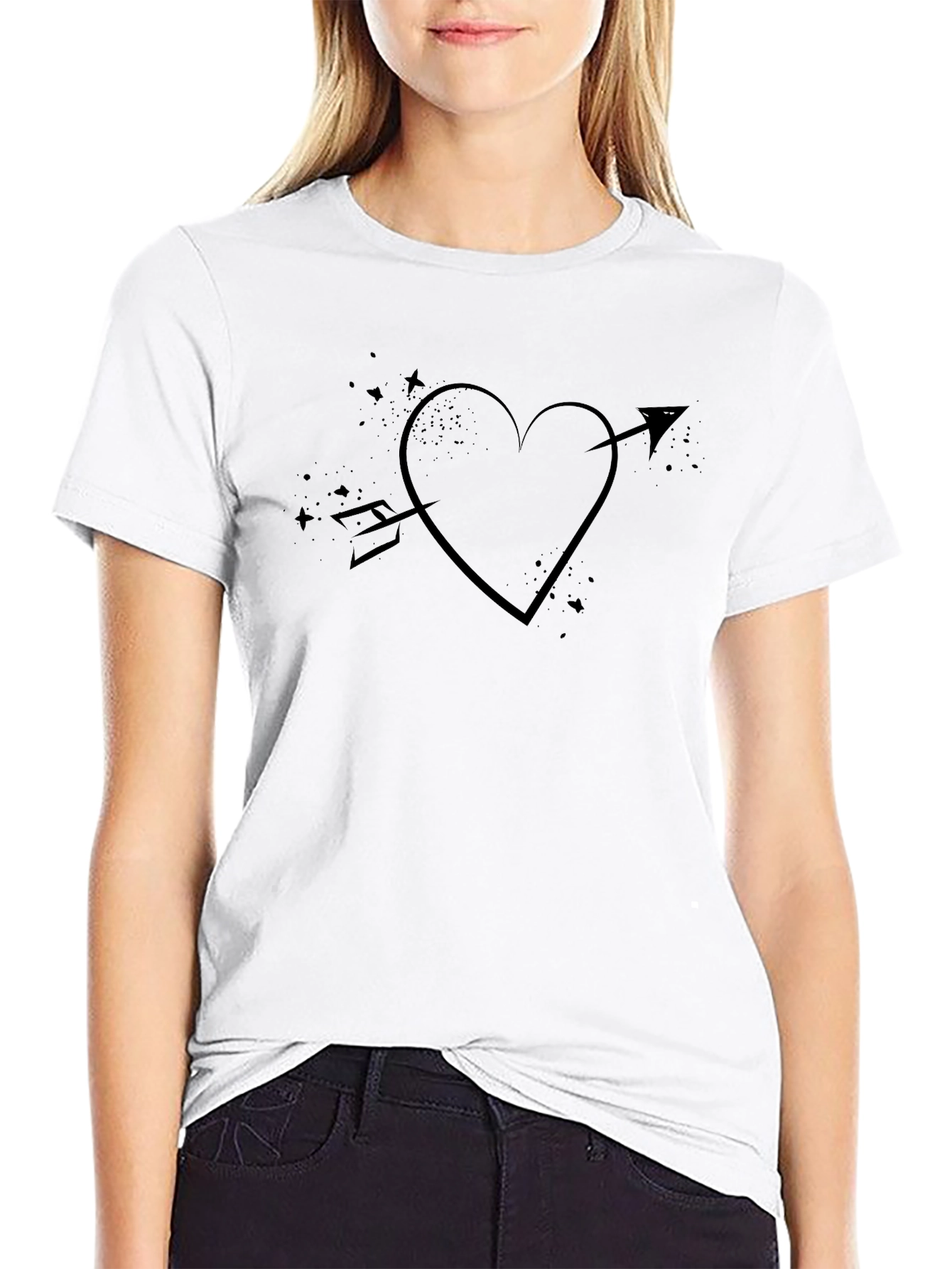 Heart Arrow Graphic T-Shirt