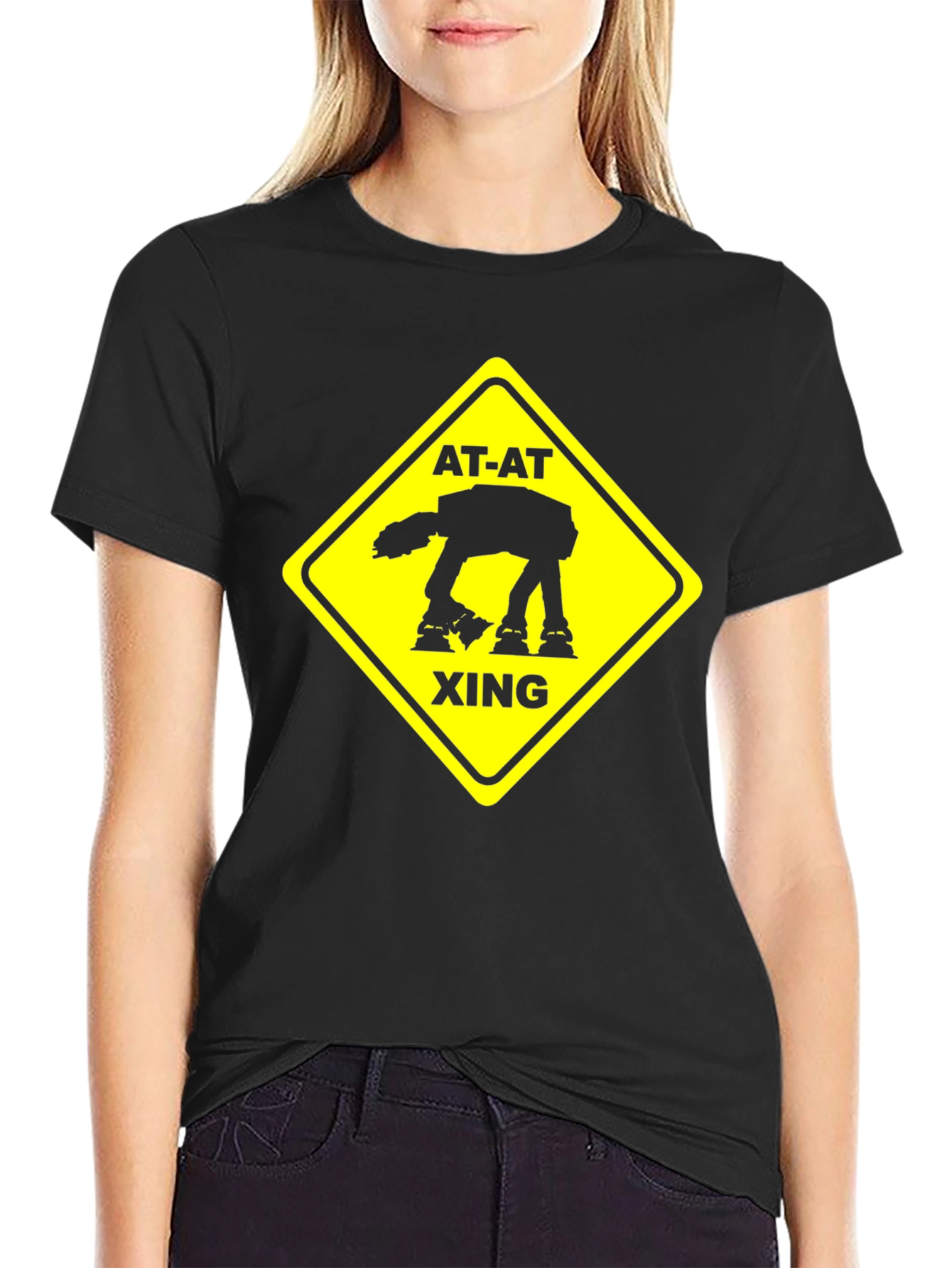 Star Wars AT-AT Xing Mens Black T-Shirt