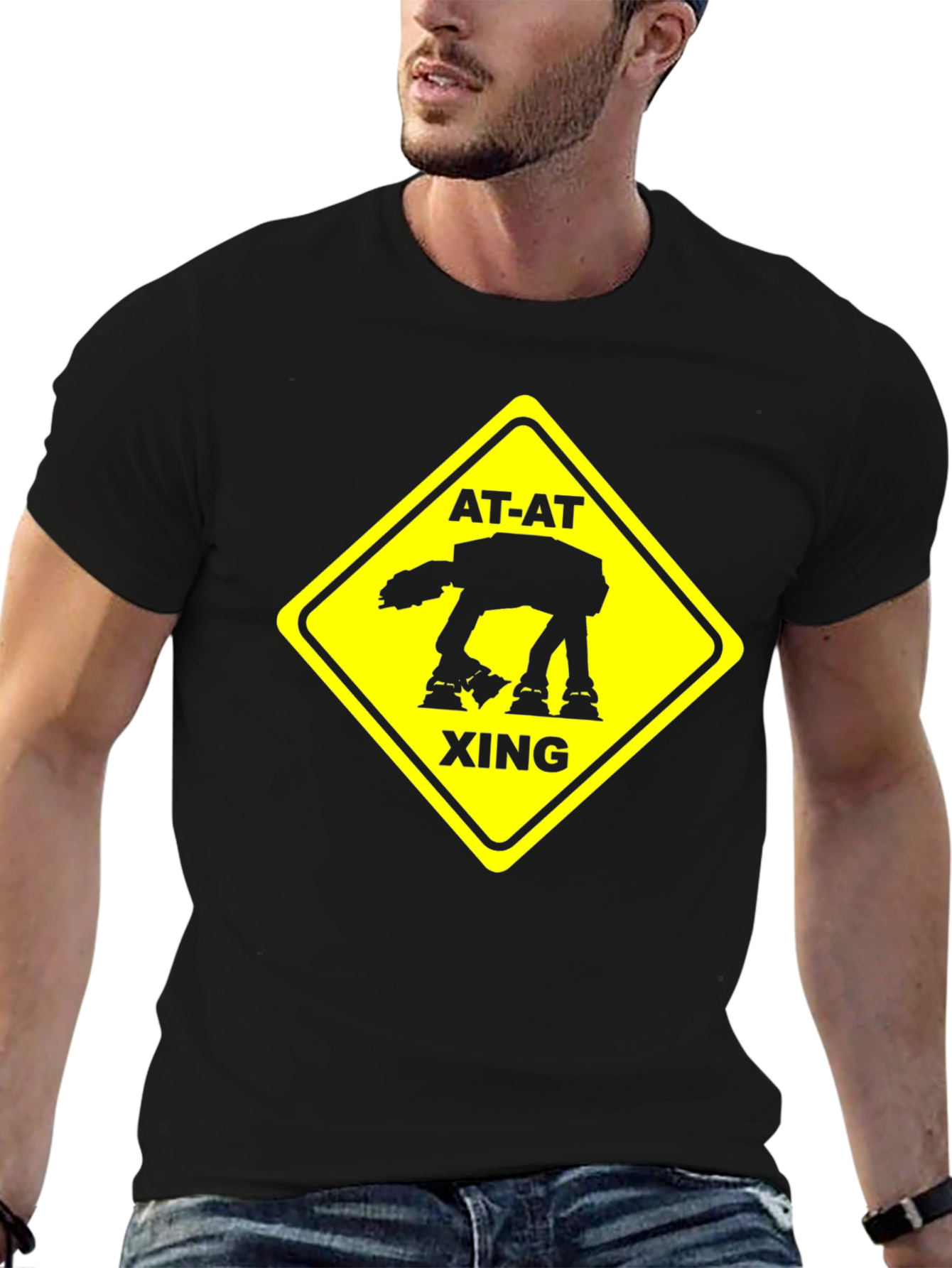 Star Wars AT-AT Xing Mens Black T-Shirt