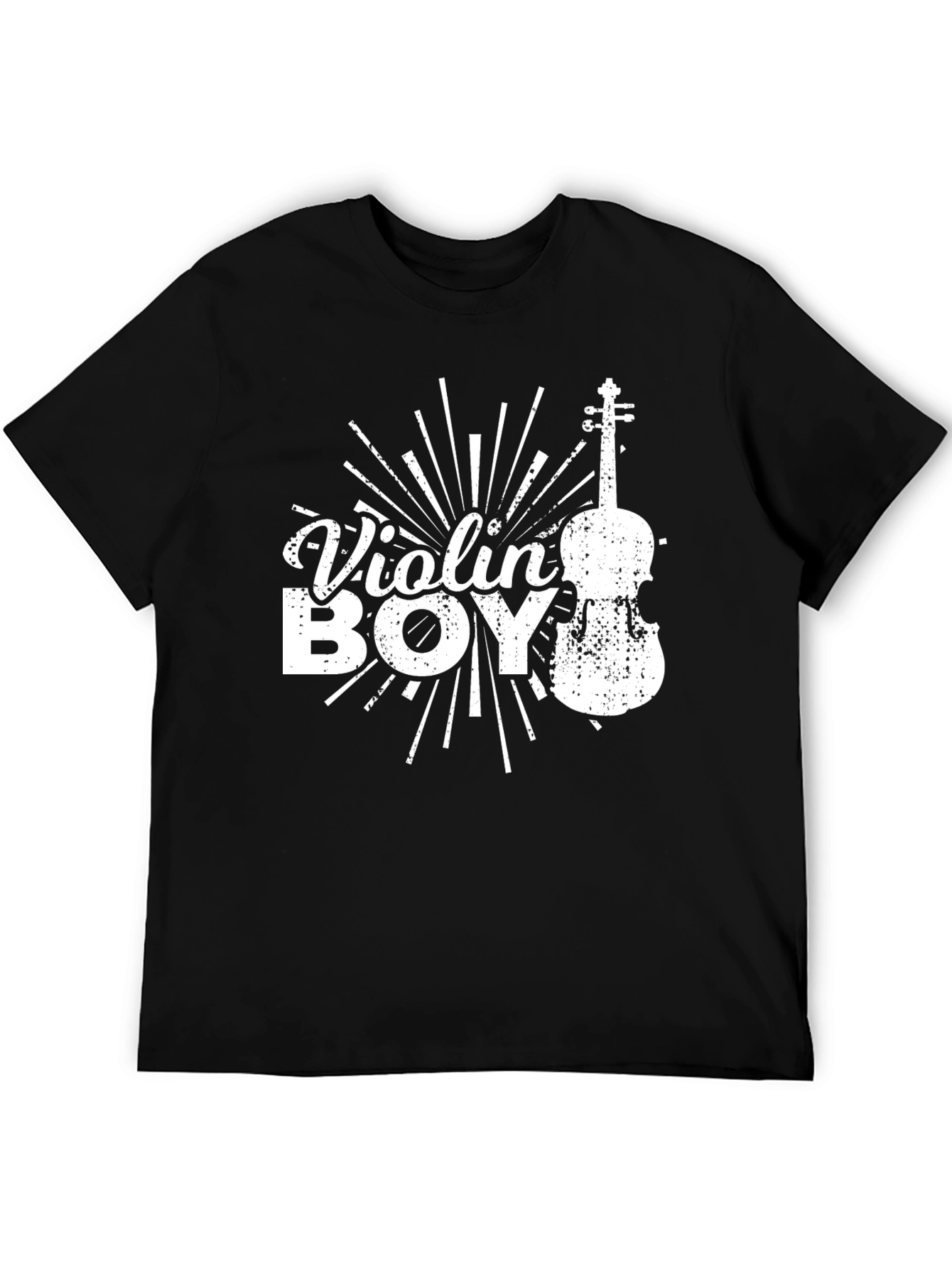Violin Boy Graphic Print T-Shirt
