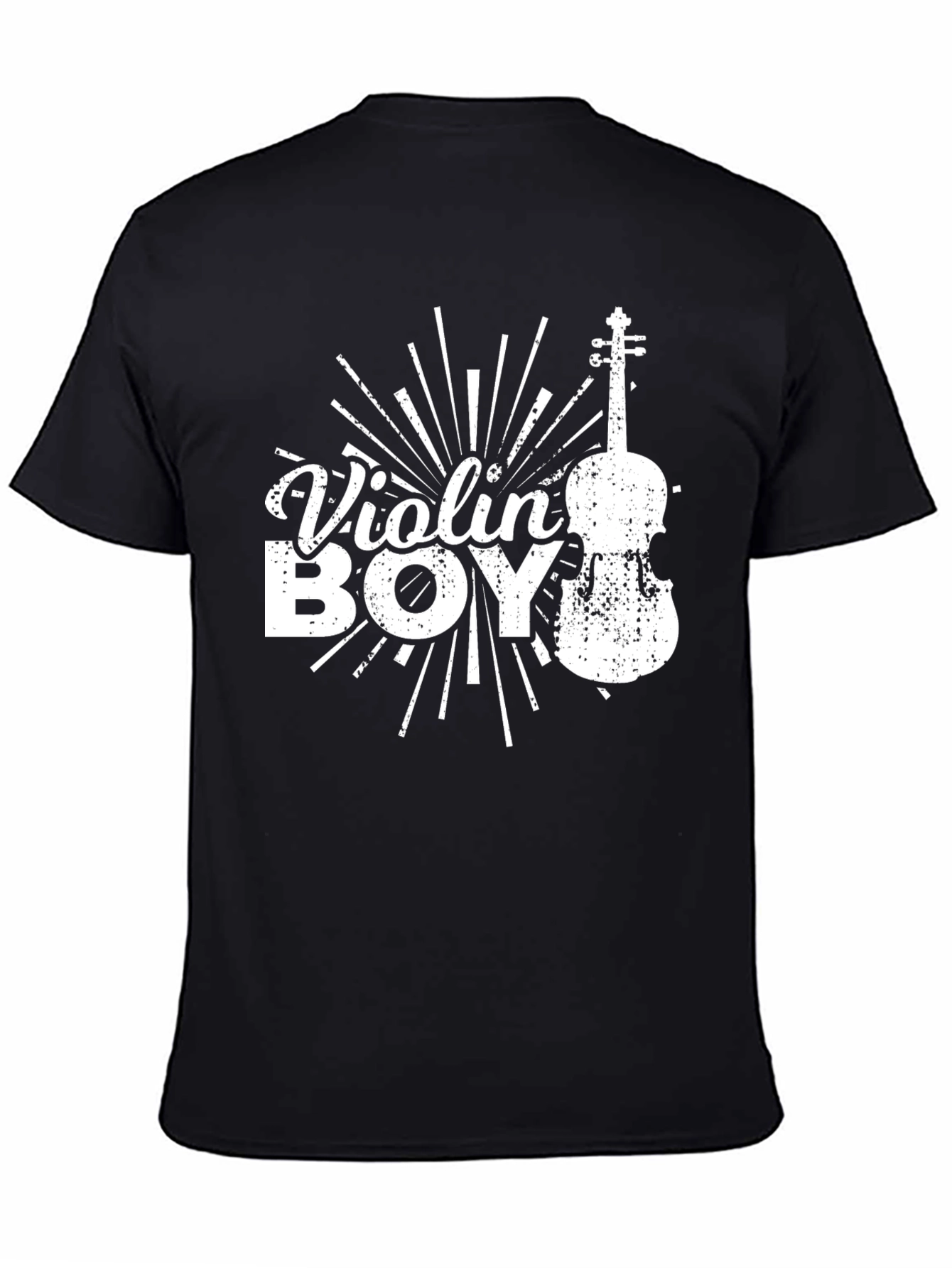 Violin Boy Graphic Print T-Shirt