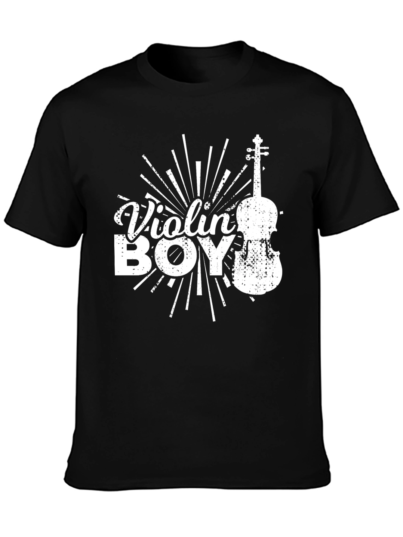 Violin Boy Graphic Print T-Shirt