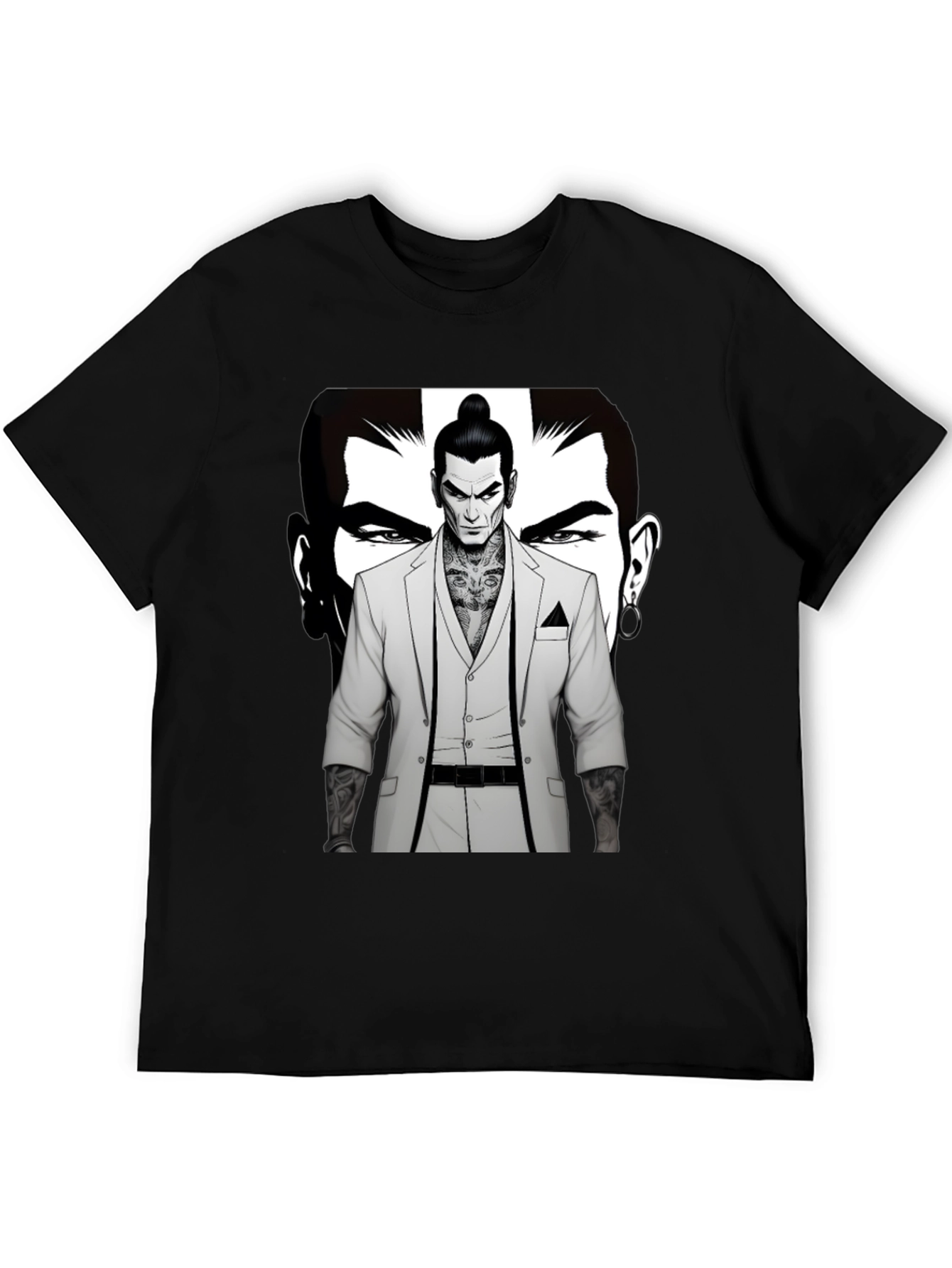 Stylish Graphic Tee - Man in Suit