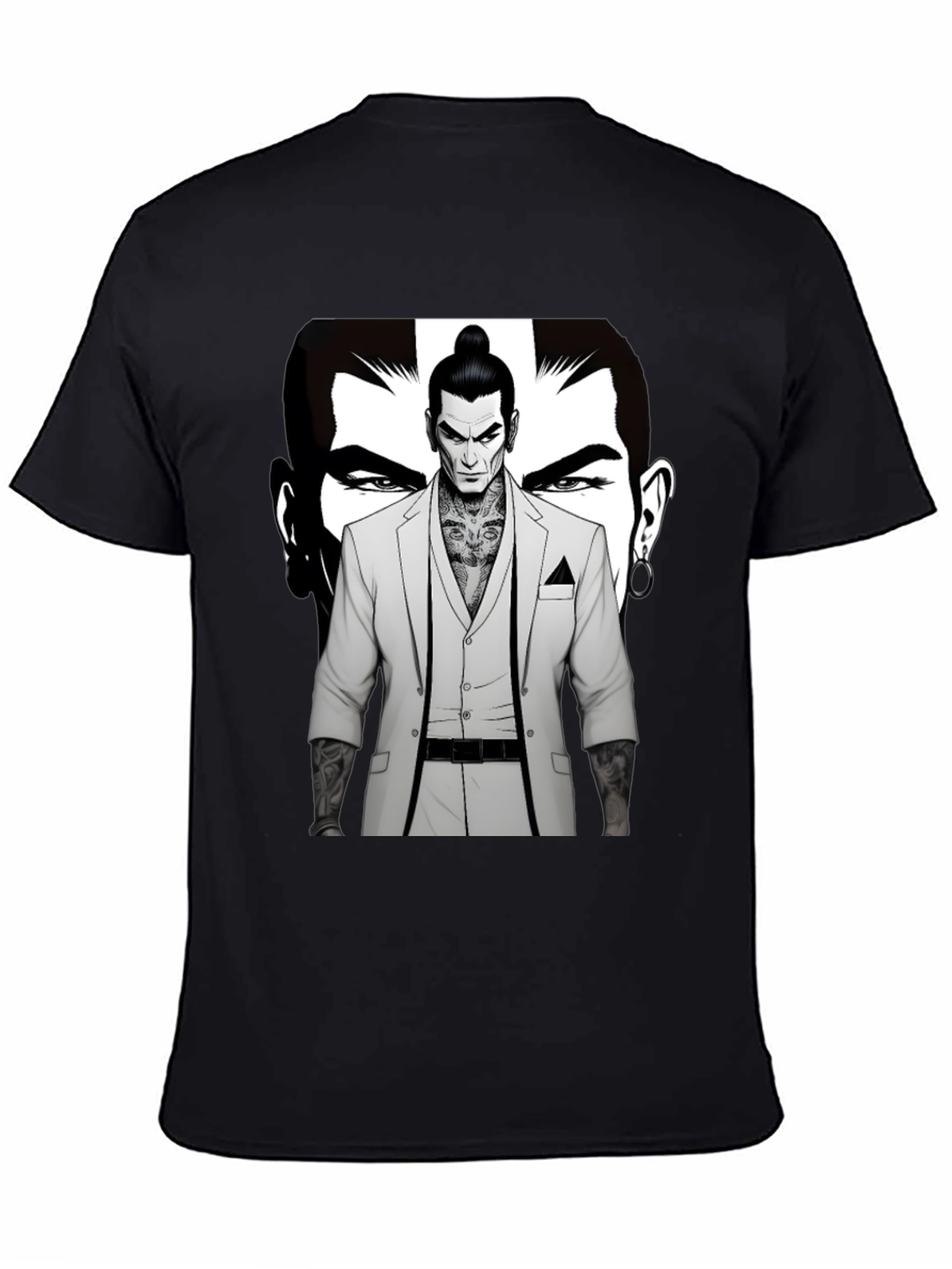 Stylish Graphic Tee - Man in Suit