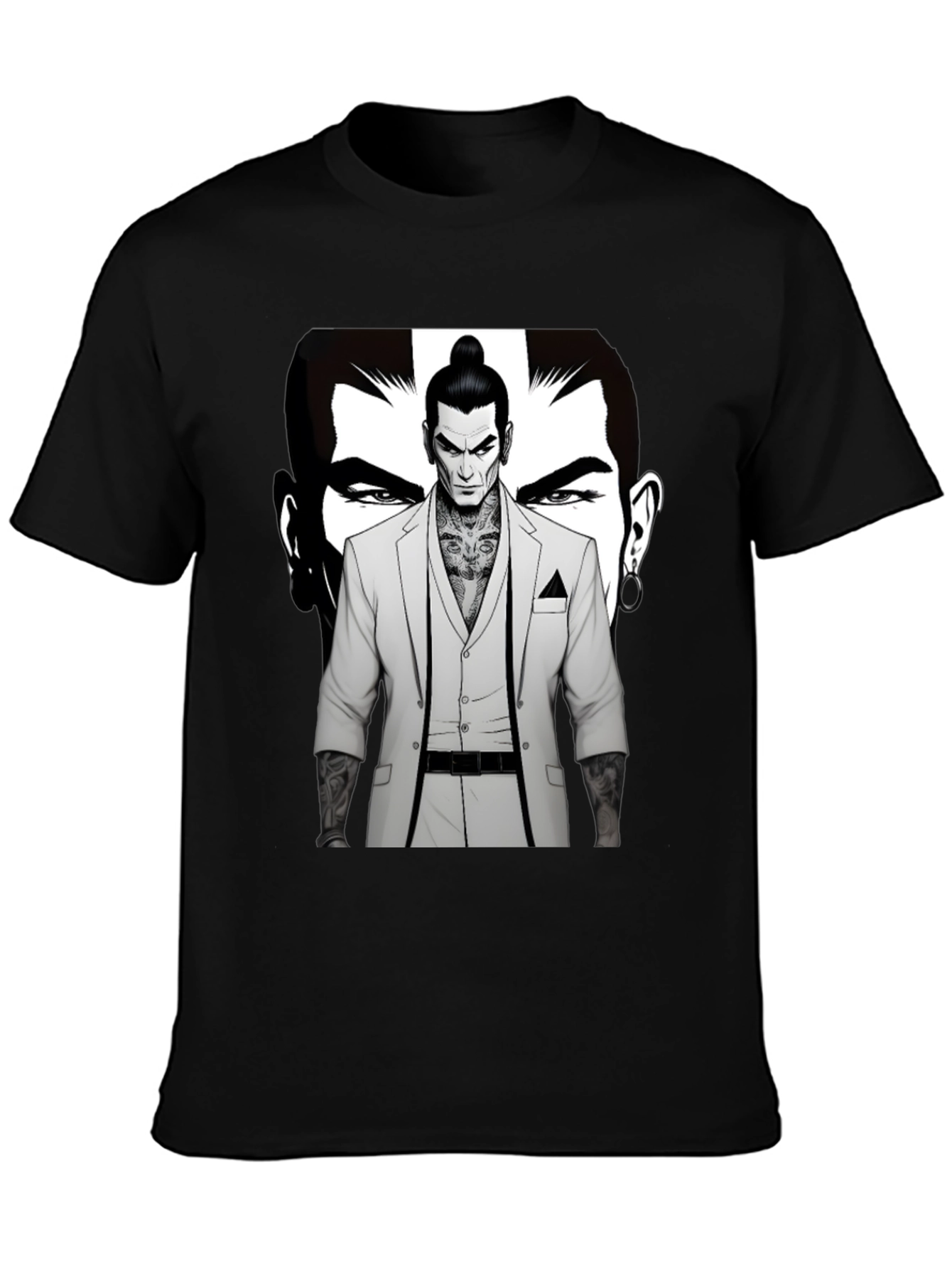 Stylish Graphic Tee - Man in Suit