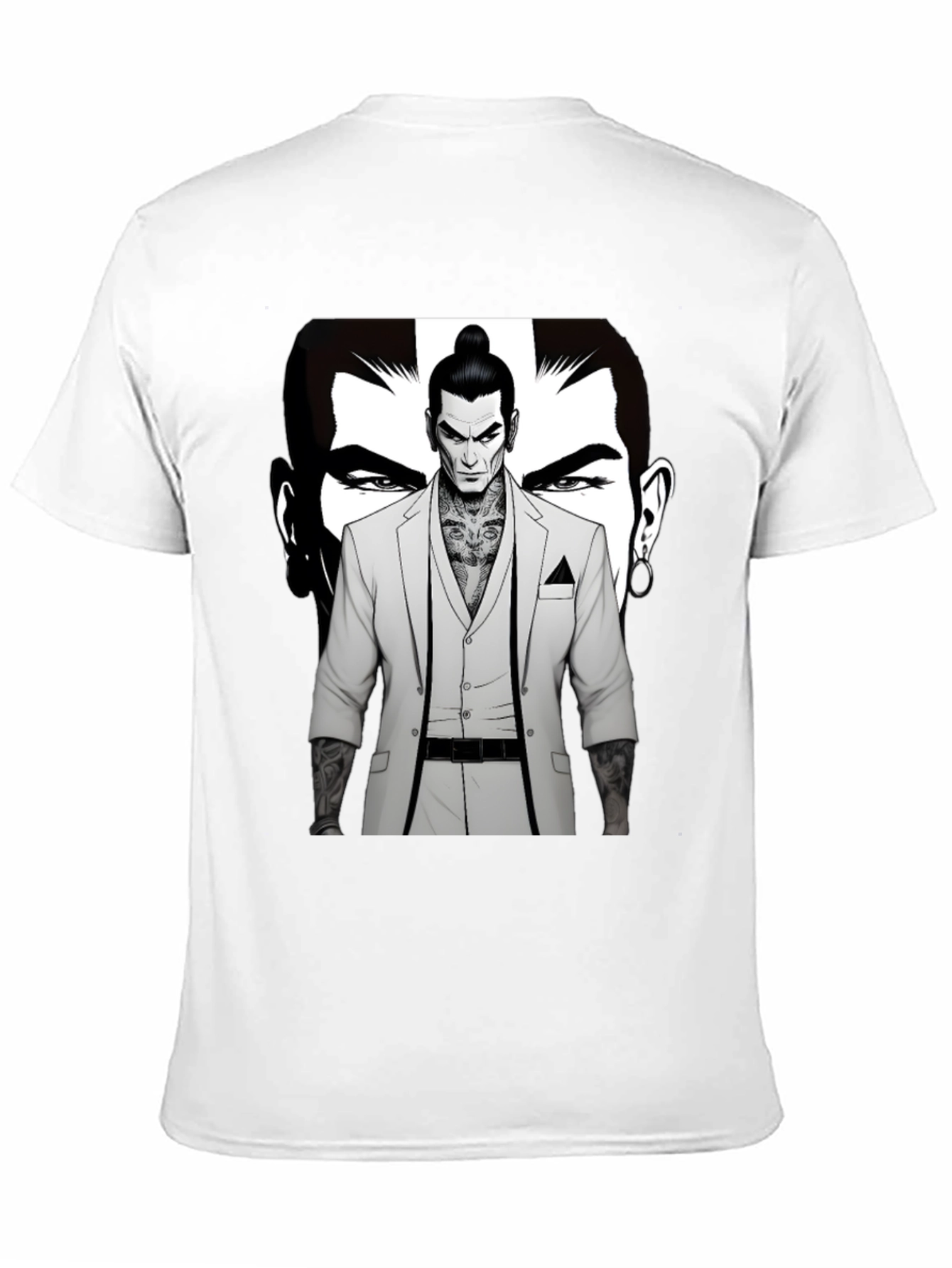 Stylish Graphic Tee - Man in Suit