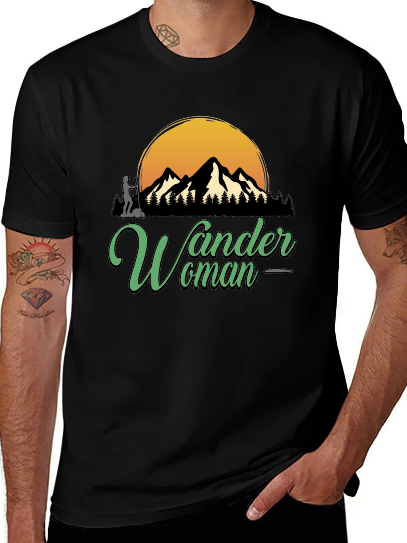 Wander Woman Graphic Tee: Adventure & Style