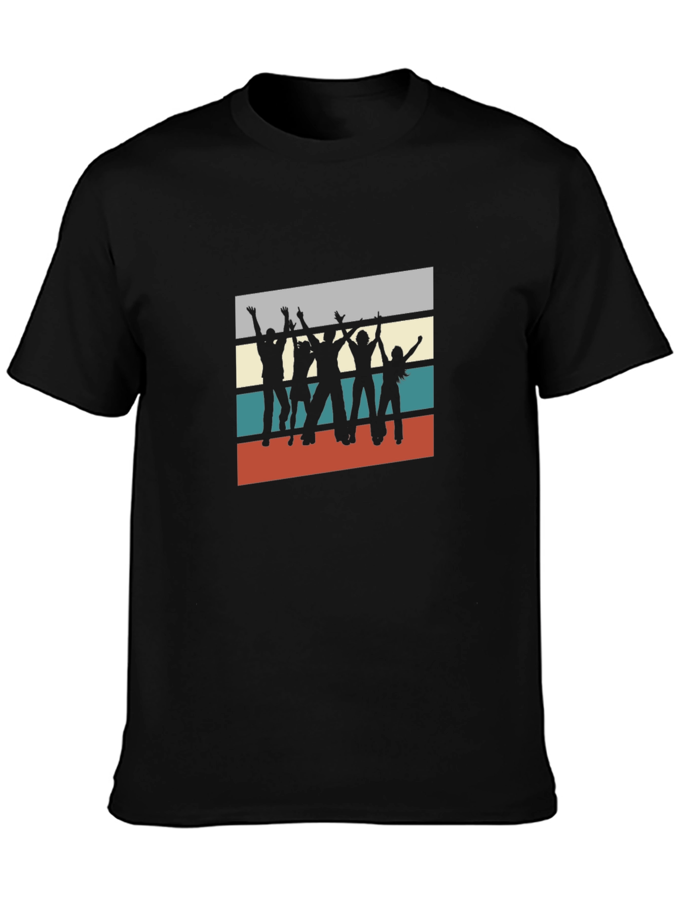 Retro Silhouette Band T-Shirt