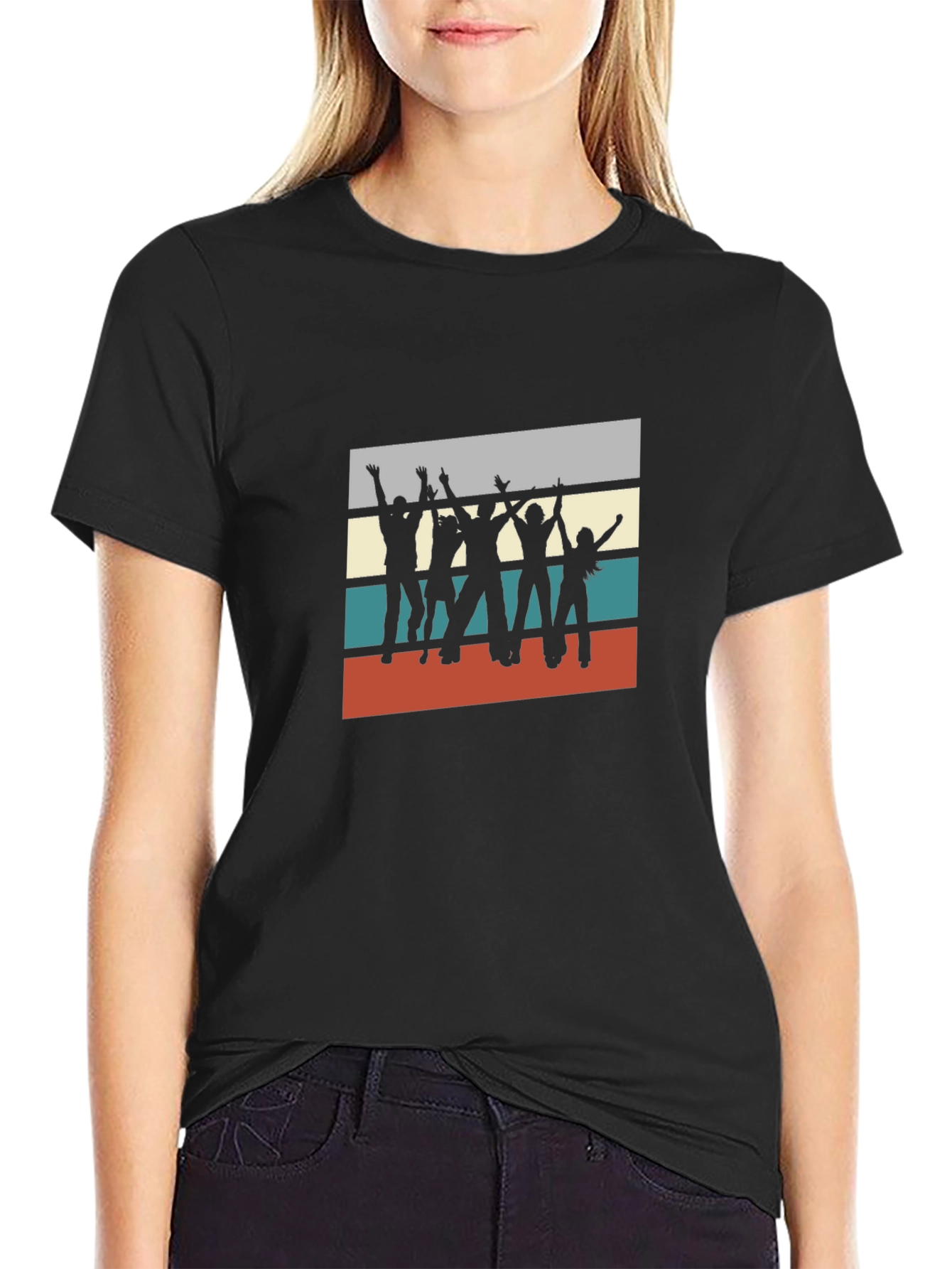 Retro Silhouette Band T-Shirt