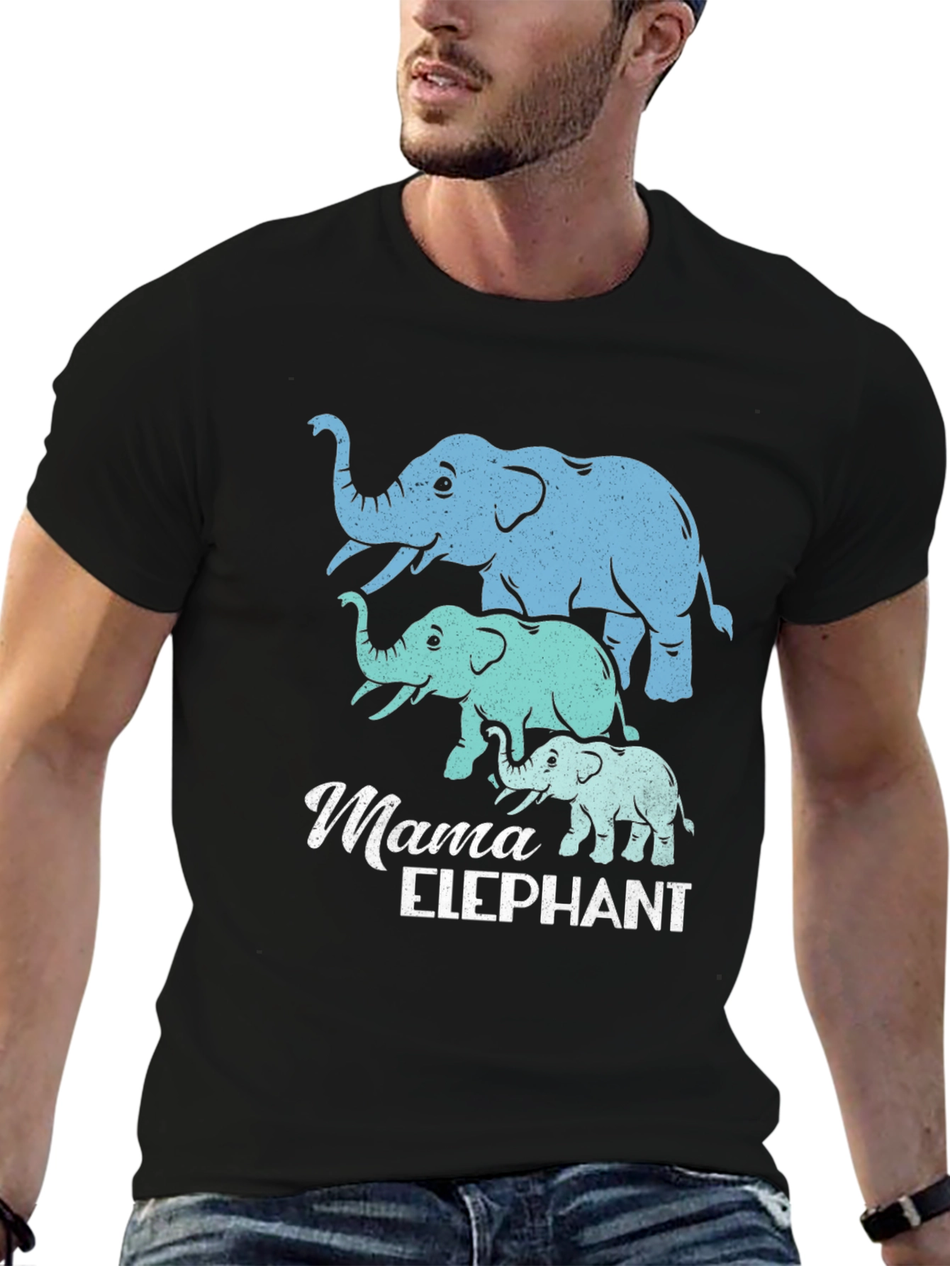 Mama Elephant T-Shirt - Cute Family Matching Tee