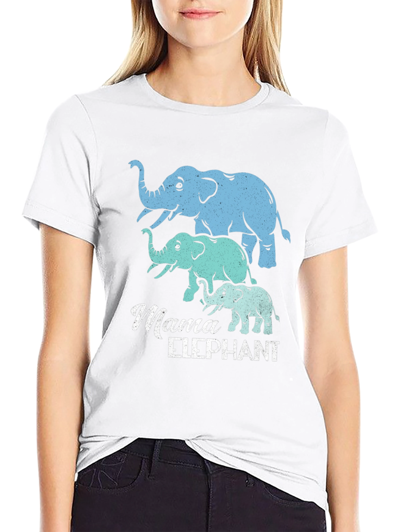 Mama Elephant T-Shirt - Cute Family Matching Tee
