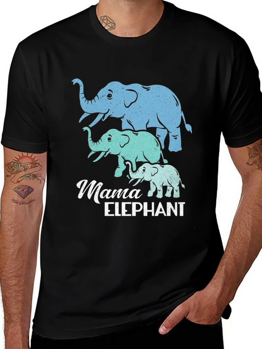 Mama Elephant T-Shirt - Cute Family Matching Tee