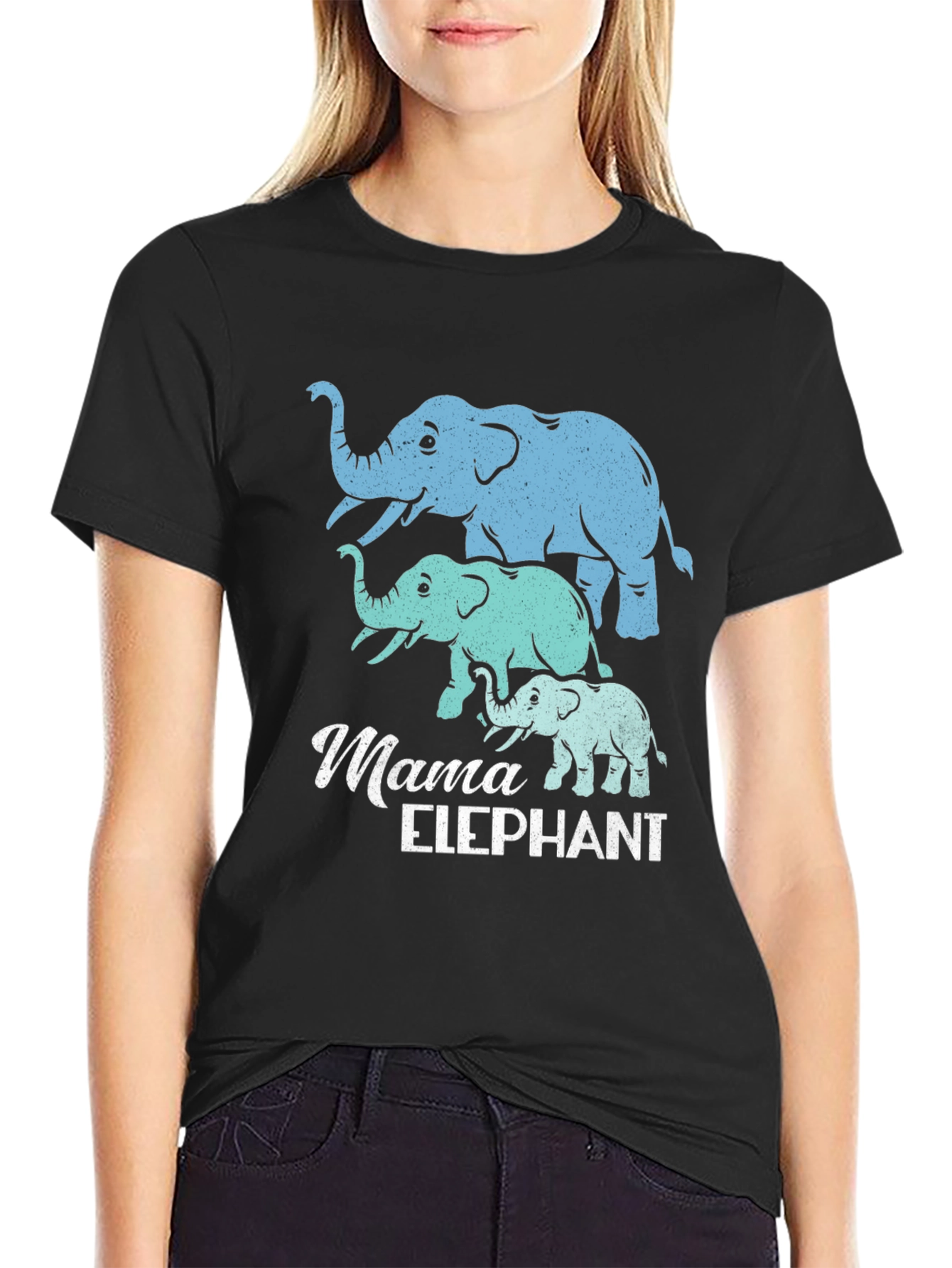 Mama Elephant T-Shirt - Cute Family Matching Tee