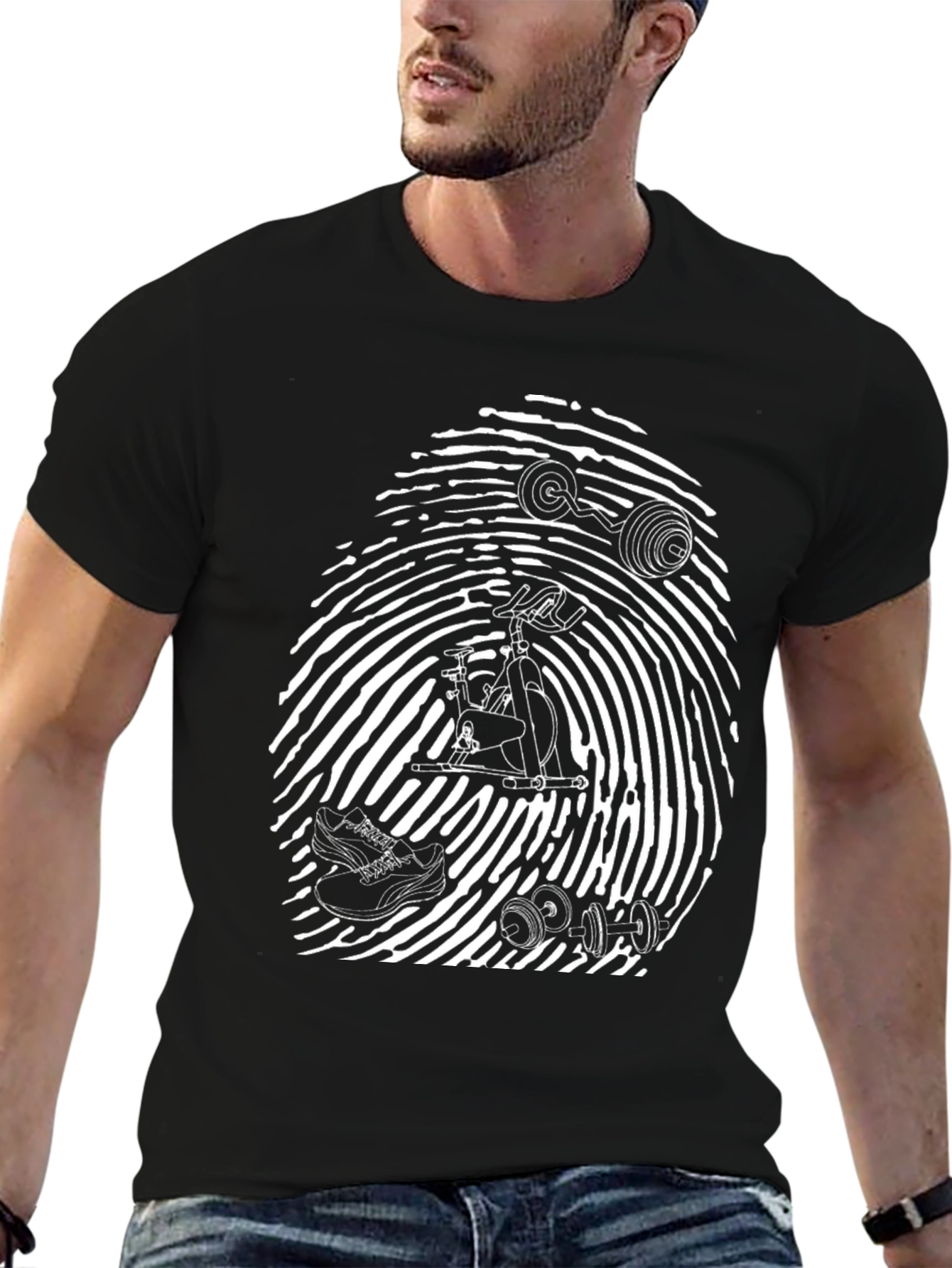 Gym Rat Fingerprint T-Shirt: Workout Style