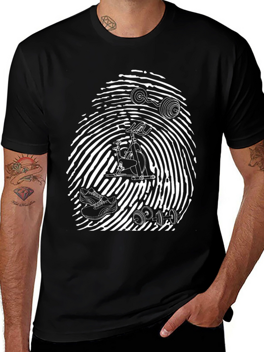 Gym Rat Fingerprint T-Shirt: Workout Style