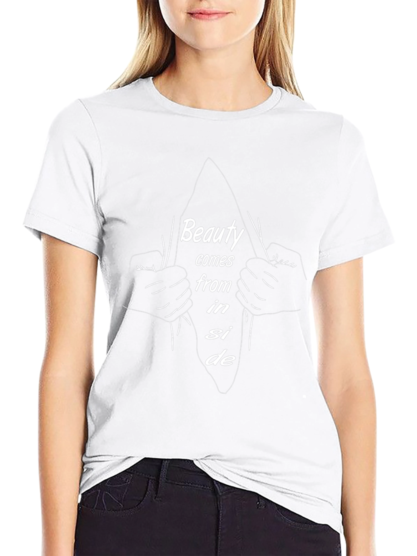 Beauty Inside T-Shirt - Stylish Graphic Tee