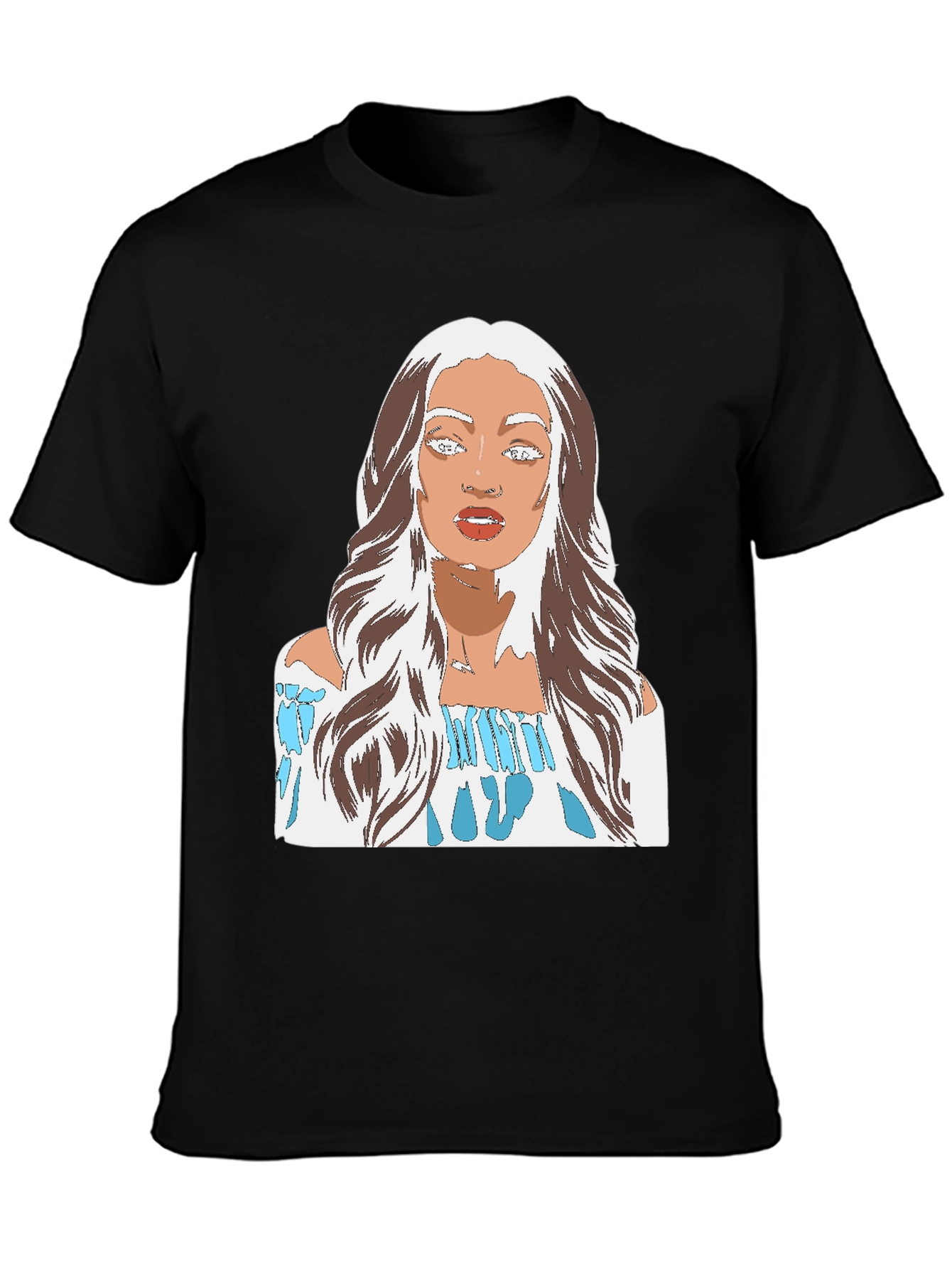 Woman Portrait Graphic Tee - Stylish Casual Wear
