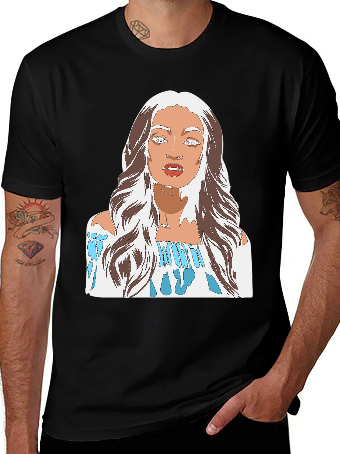 Woman Portrait Graphic Tee - Stylish Casual Wear