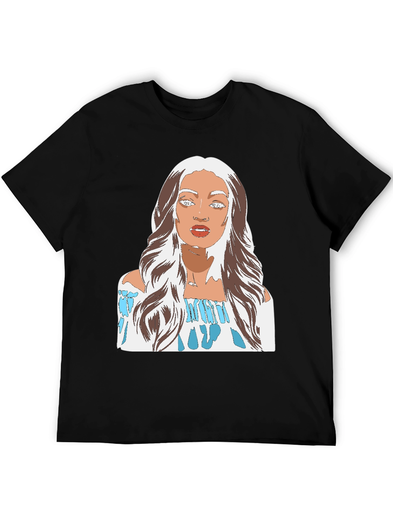 Woman Portrait Graphic Tee - Stylish Casual Wear