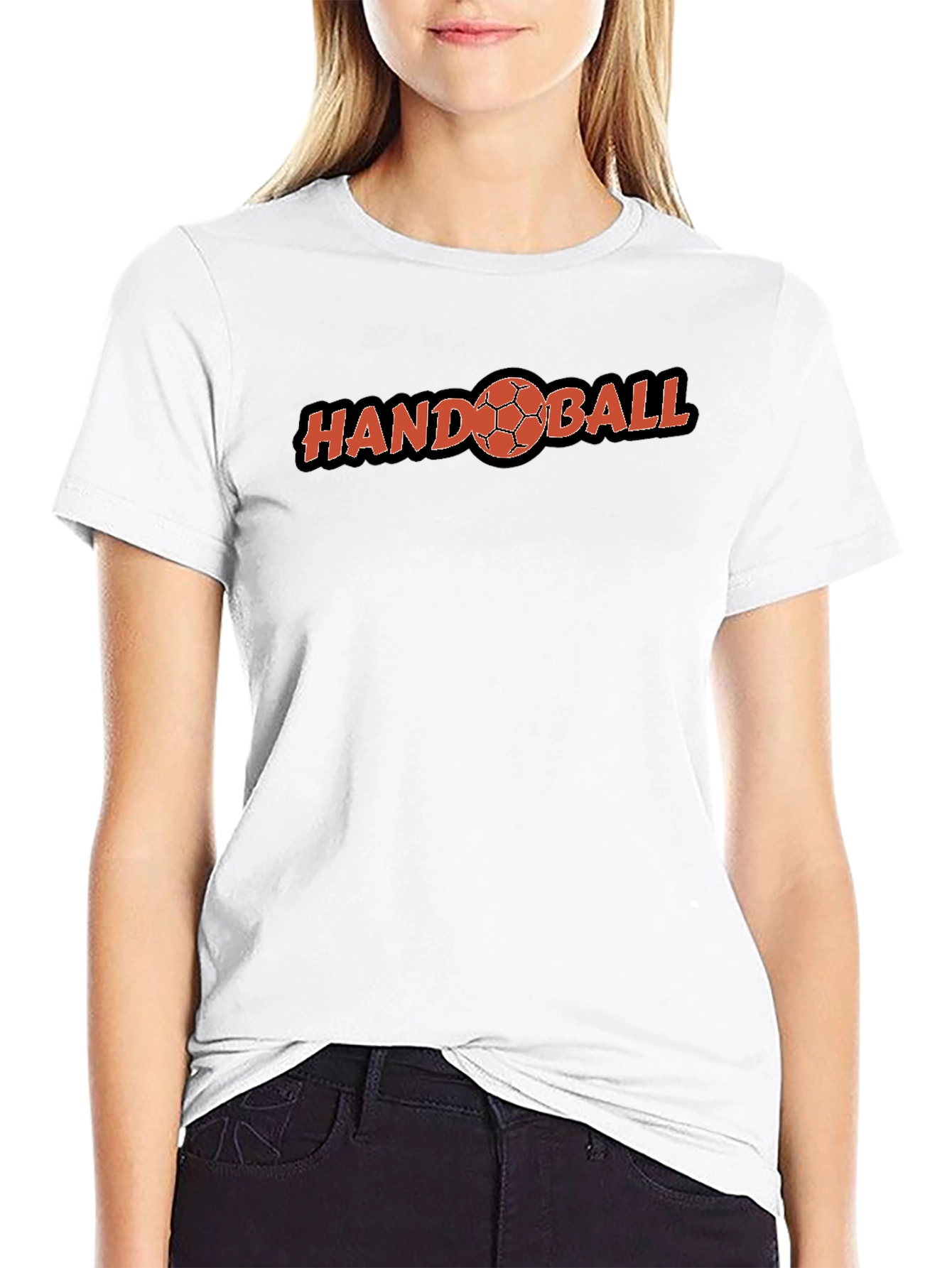 Handball Graphic Tee - Black