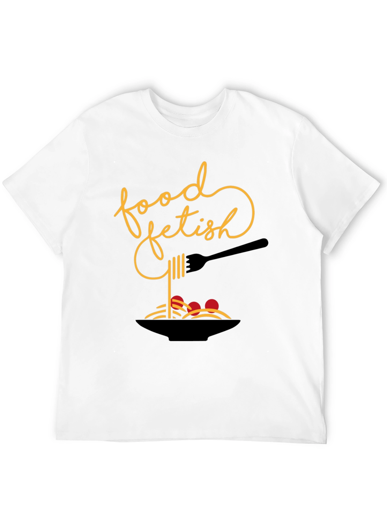 Food Fetish Graphic Tee - Black Casual Shirt