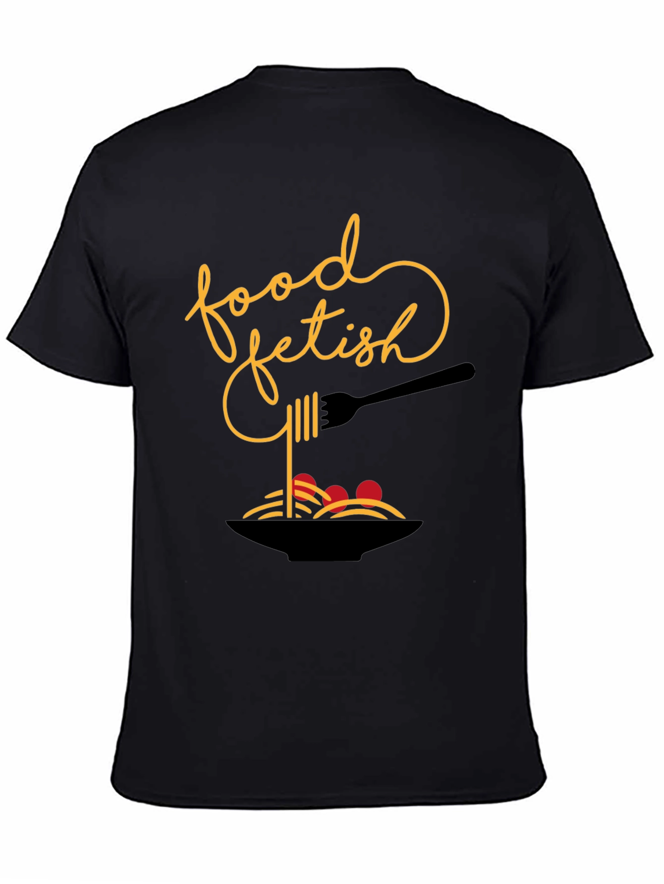 Food Fetish Graphic Tee - Black Casual Shirt