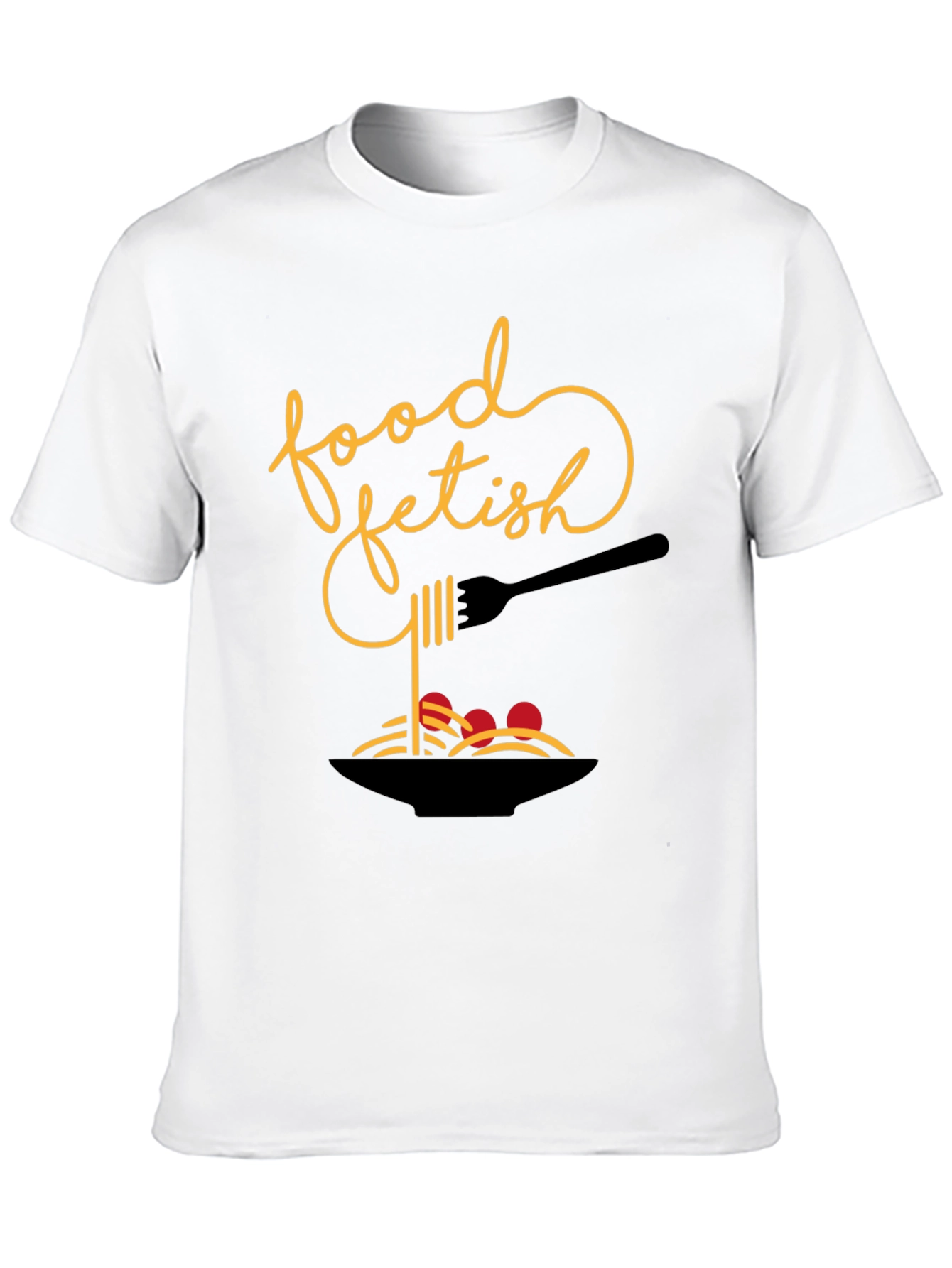 Food Fetish Graphic Tee - Black Casual Shirt