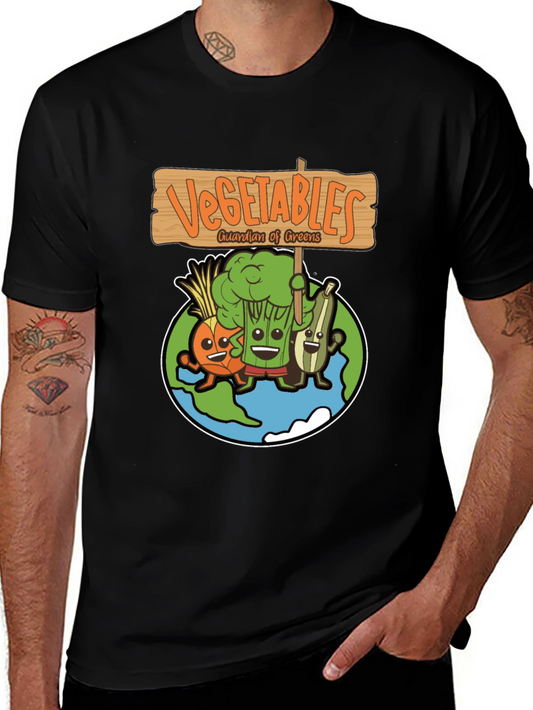 Vegetables Guardian of Greens Graphic T-Shirt
