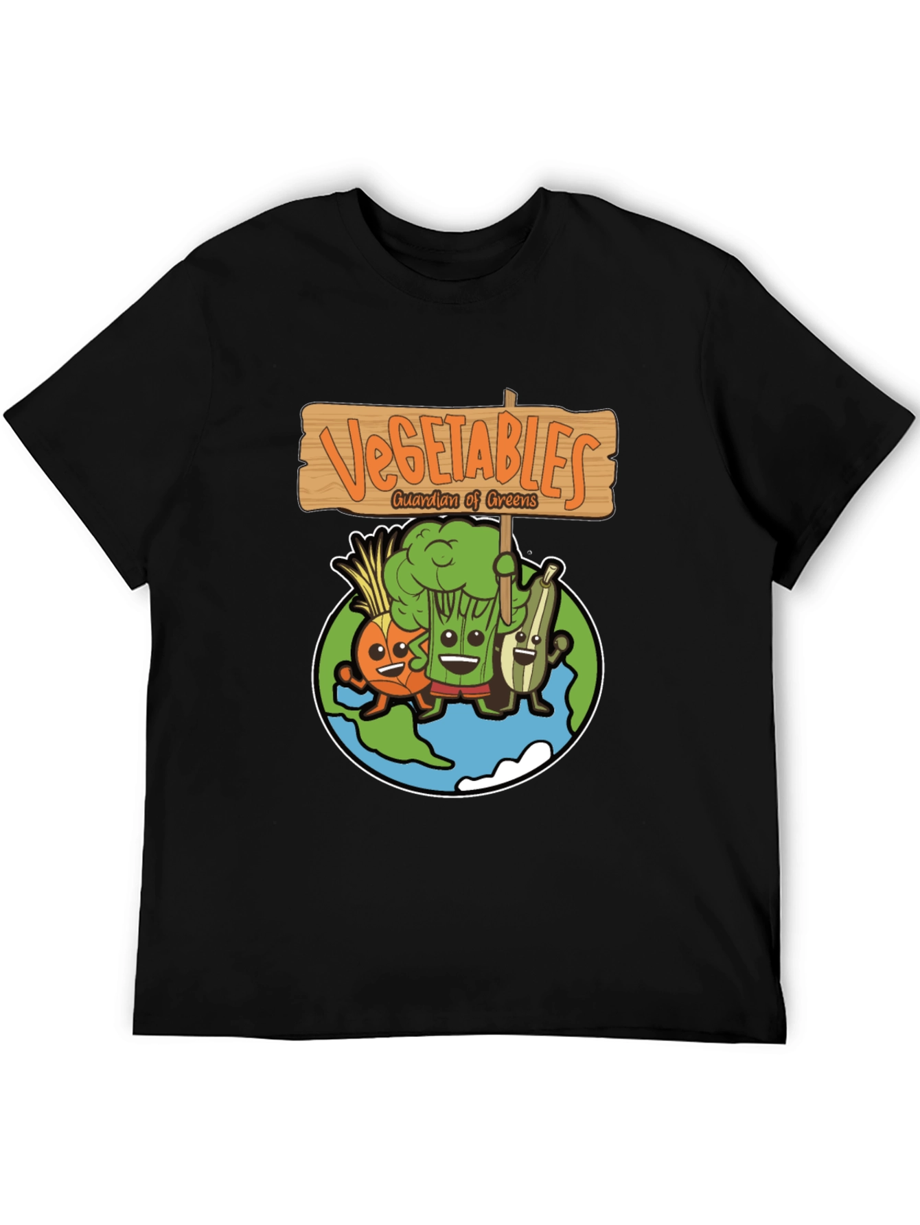 Vegetables Guardian of Greens Graphic T-Shirt