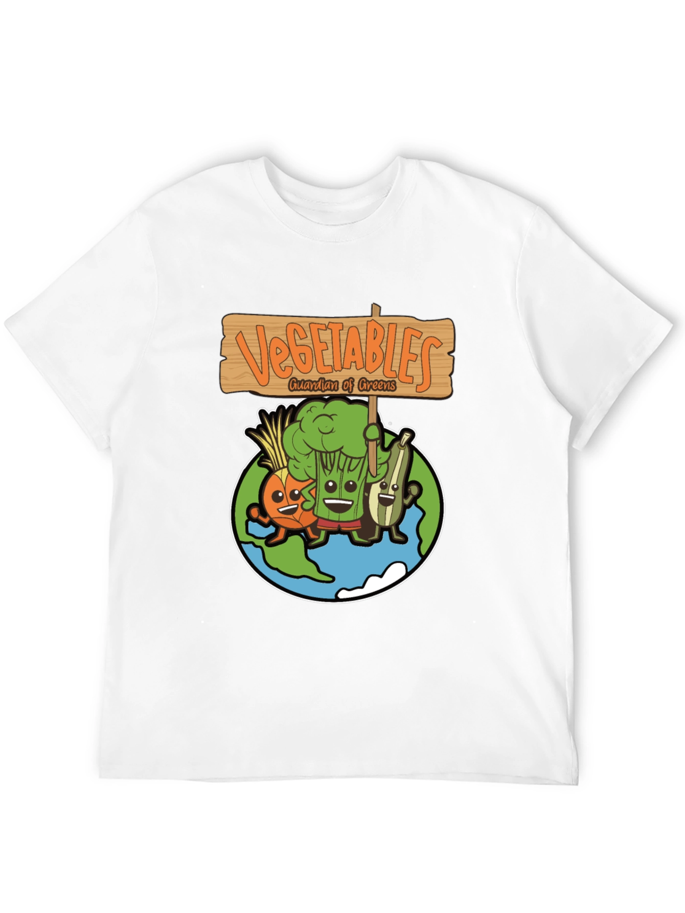 Vegetables Guardian of Greens Graphic T-Shirt