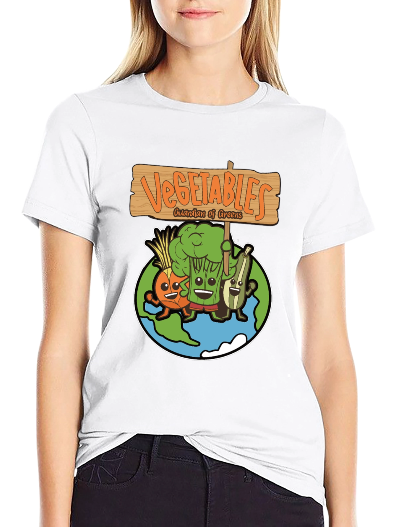 Vegetables Guardian of Greens Graphic T-Shirt