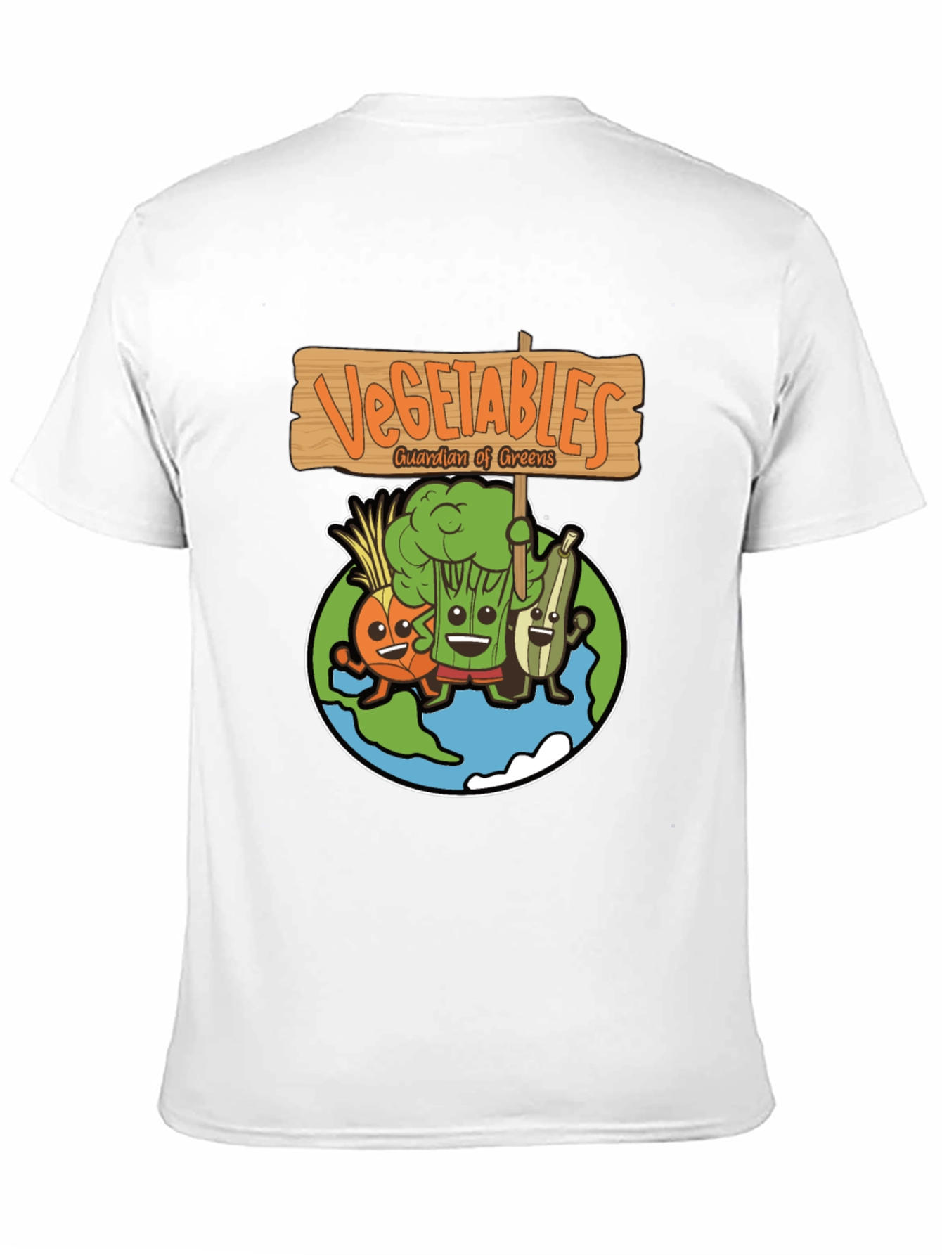 Vegetables Guardian of Greens Graphic T-Shirt