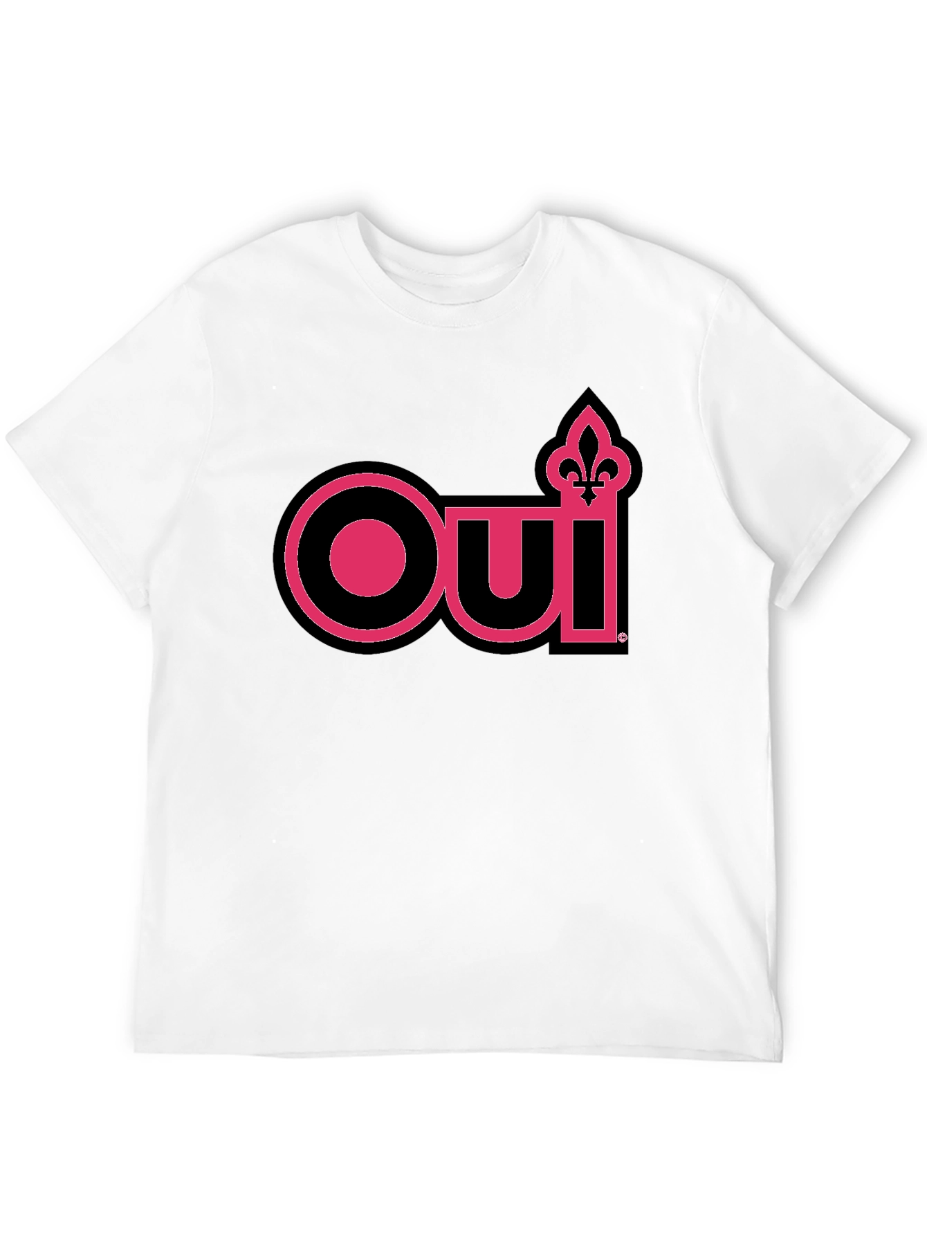 Oui Fleur-de-Lis Graphic Tee - Black