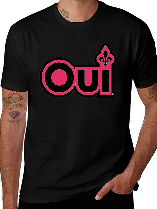 Oui Fleur-de-Lis Graphic Tee - Black