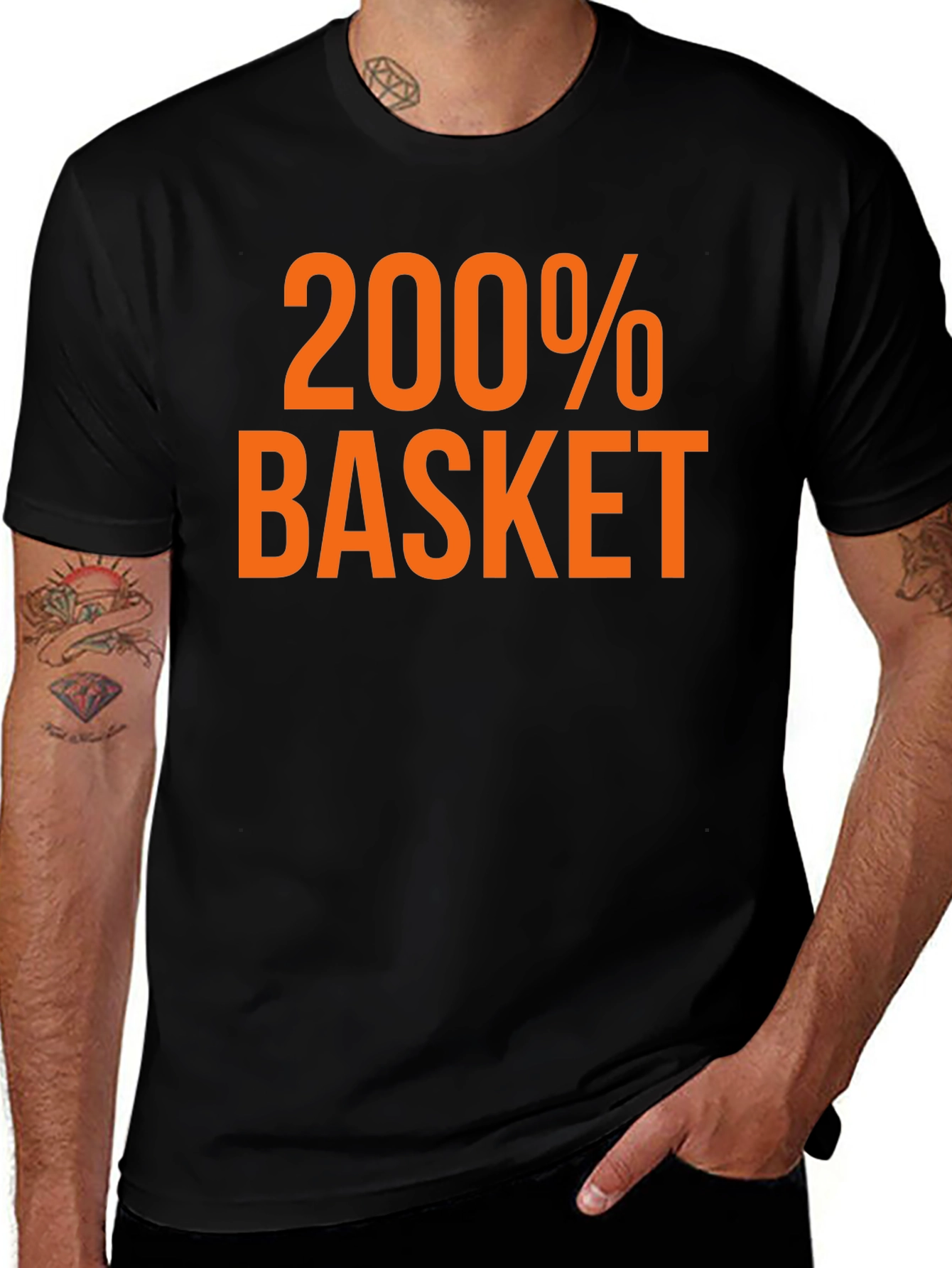 200% Basket Black T-Shirt